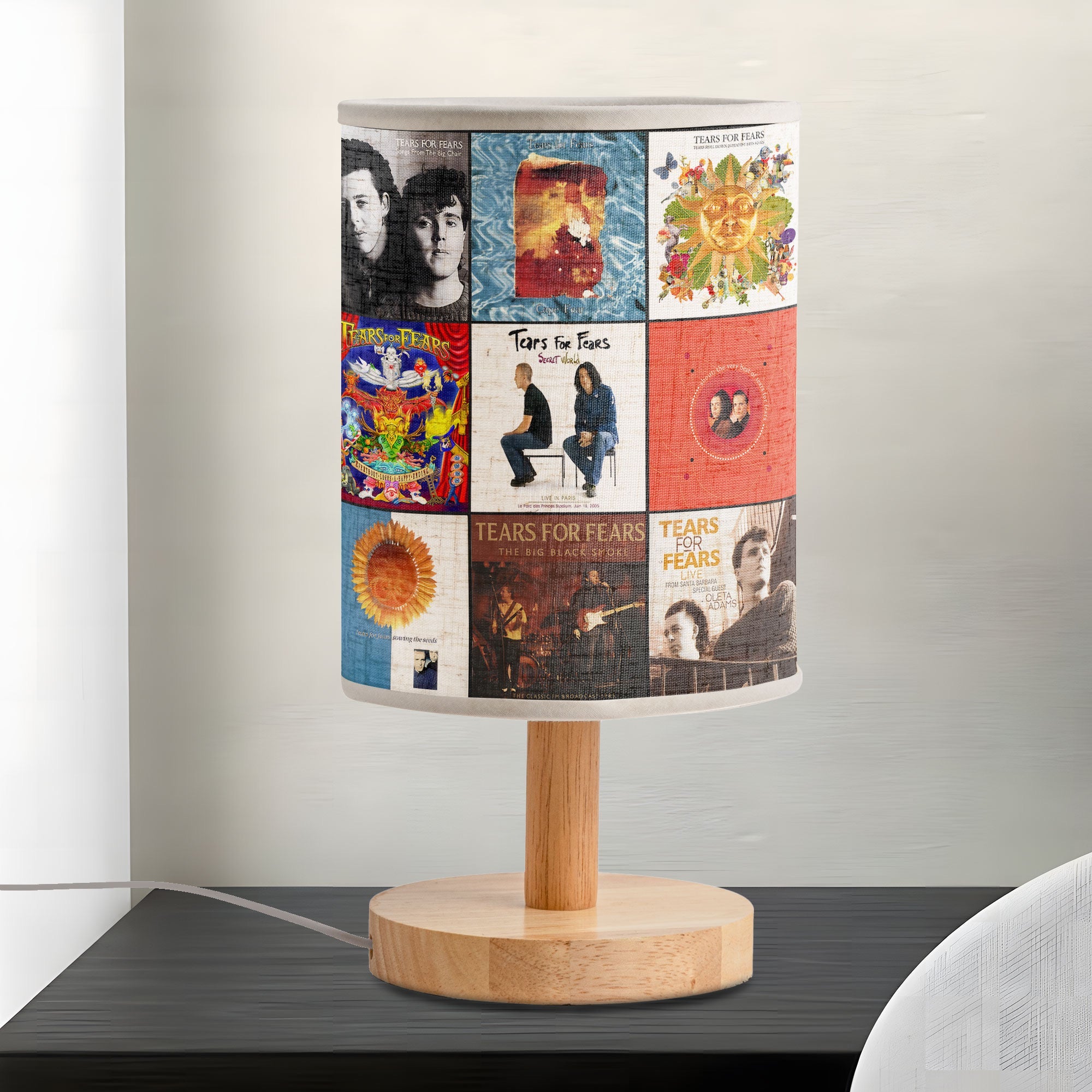 Tears for Fears Album Collage Lamp 80s New Wave Retro Decor