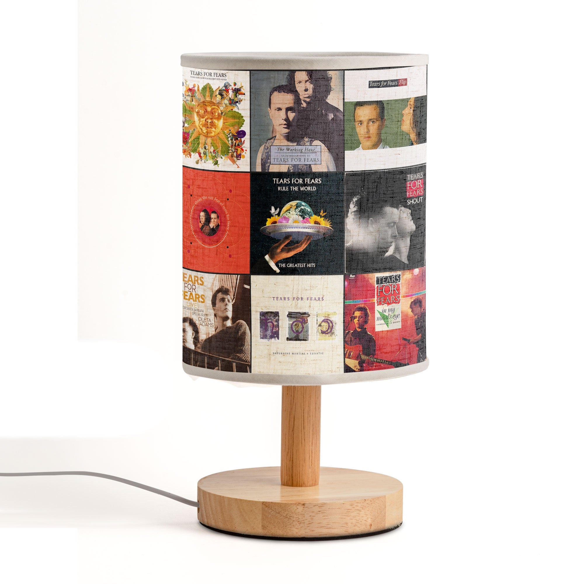 Tears for Fears Album Collage Lamp 80s New Wave Retro Decor