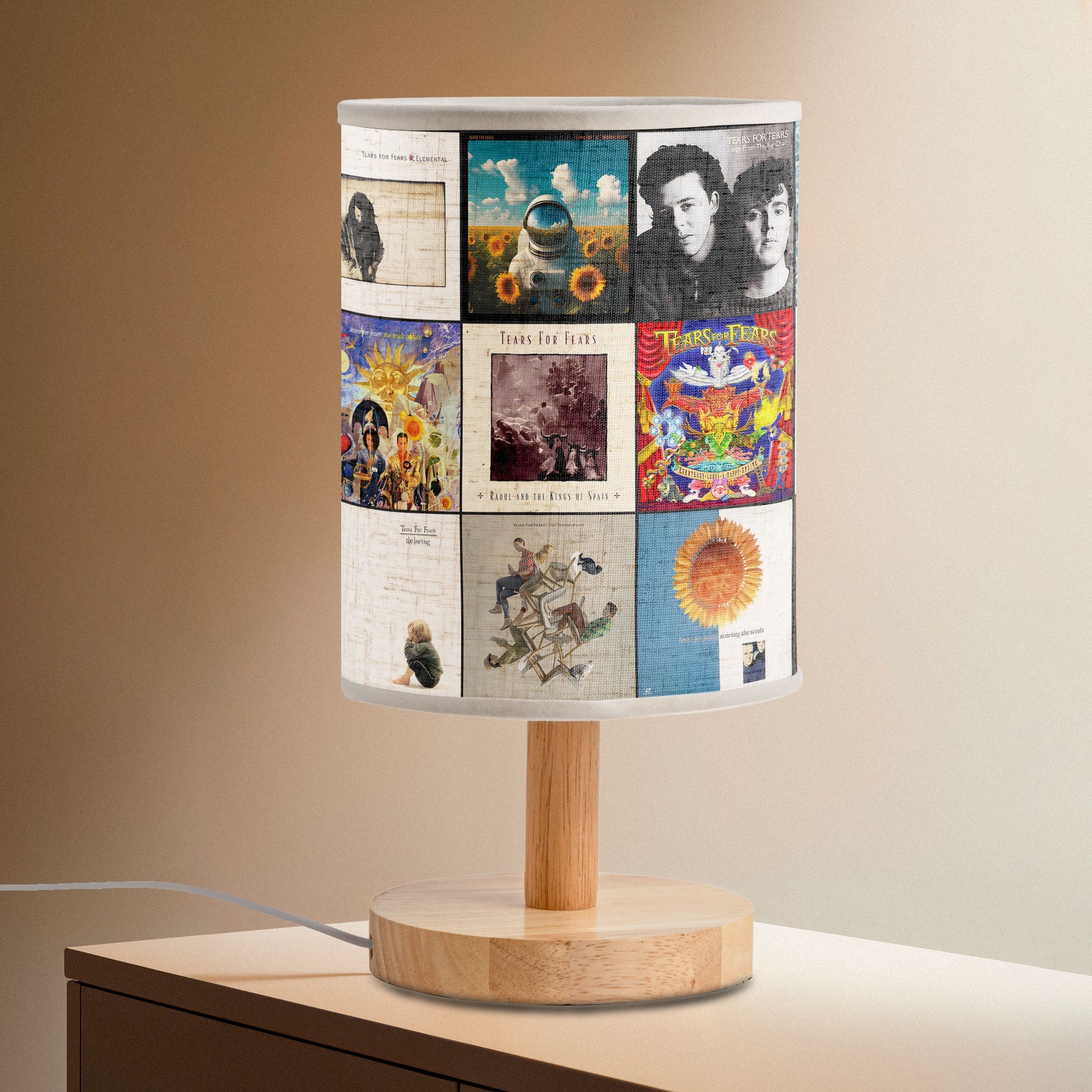 Tears for Fears Album Collage Lamp 80s New Wave Retro Decor
