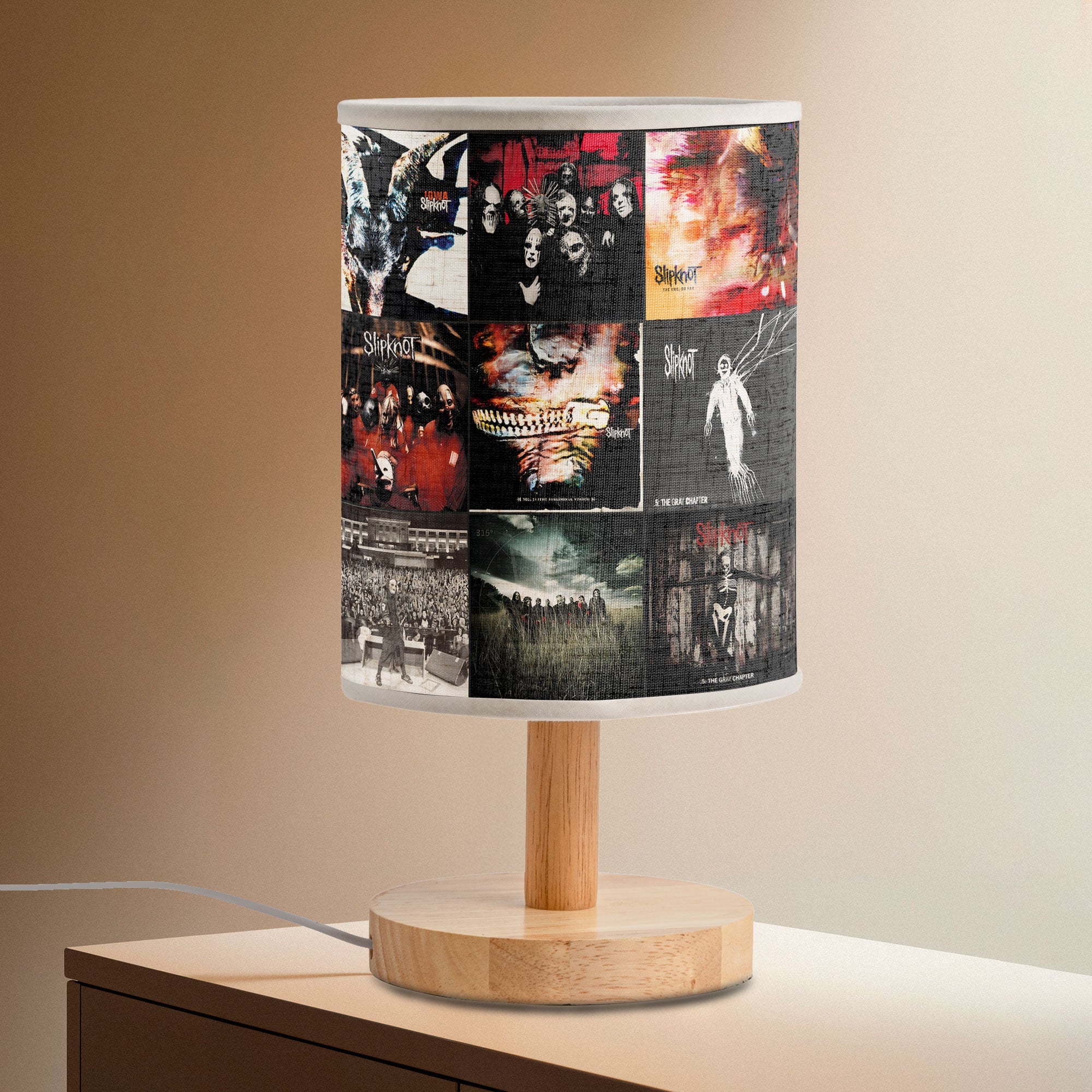 Slipknot Album Collage Lamp Metalhead Ambient Light