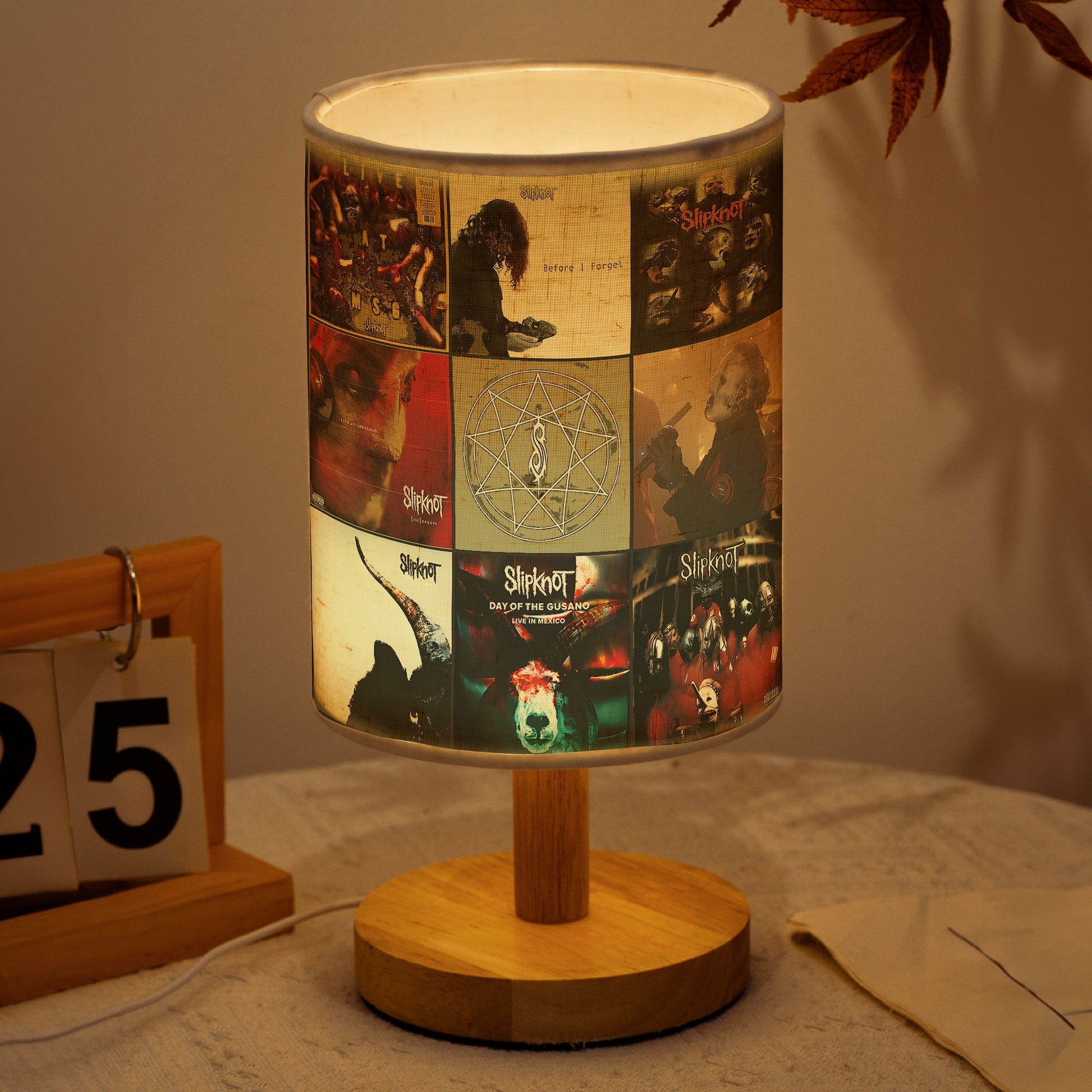 Slipknot Album Collage Lamp Metalhead Ambient Light