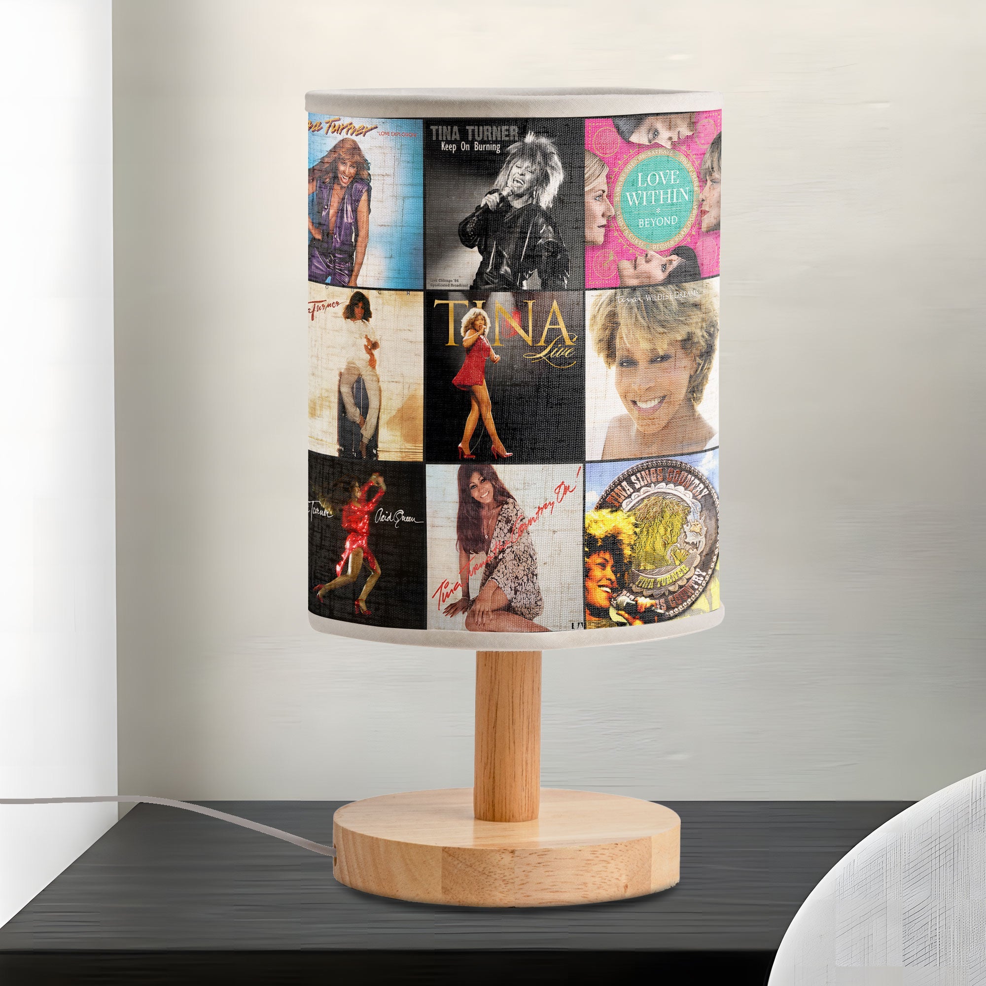 Tina Turner Album Cover Lamp Handmade Retro Music Lamp for Soul & Rock Lovers