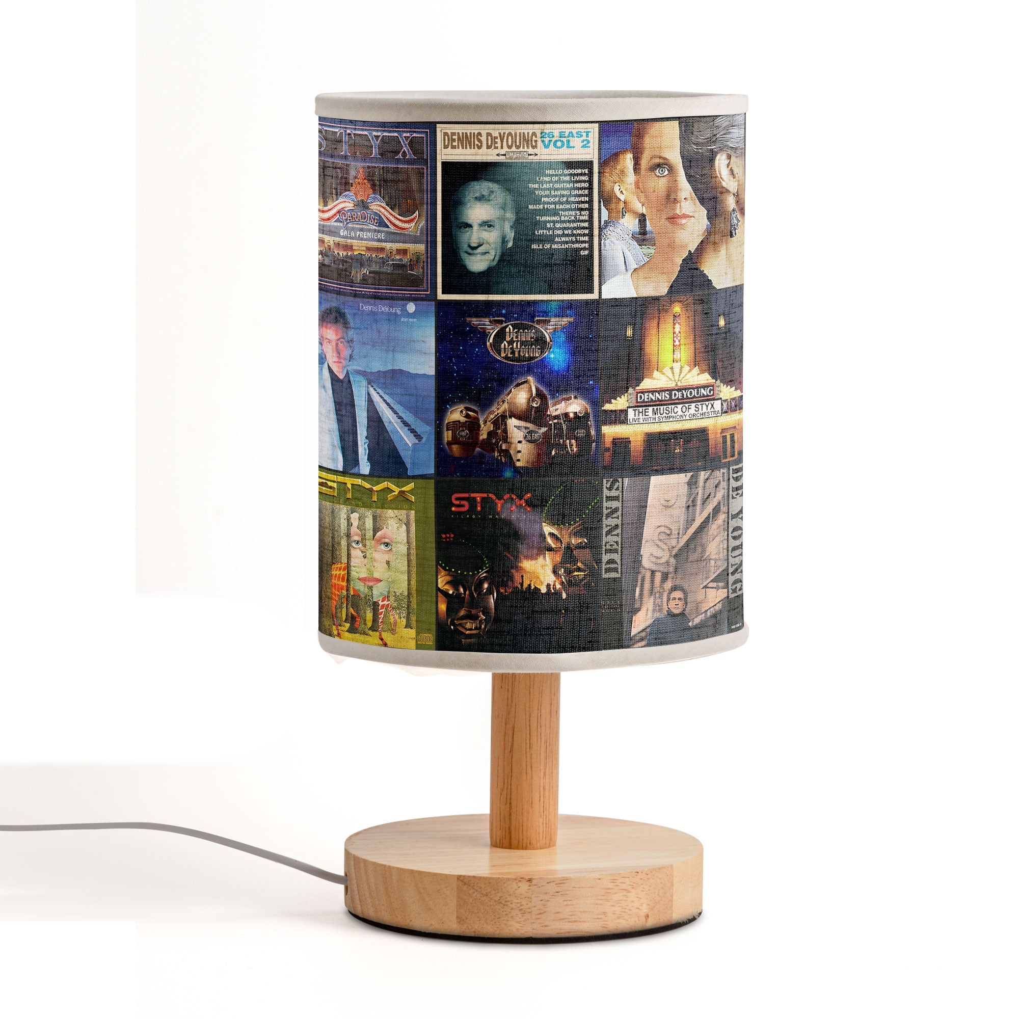 Styx & Dennis DeYoung Album Cover Lamp Handmade Classic Rock Décor Light