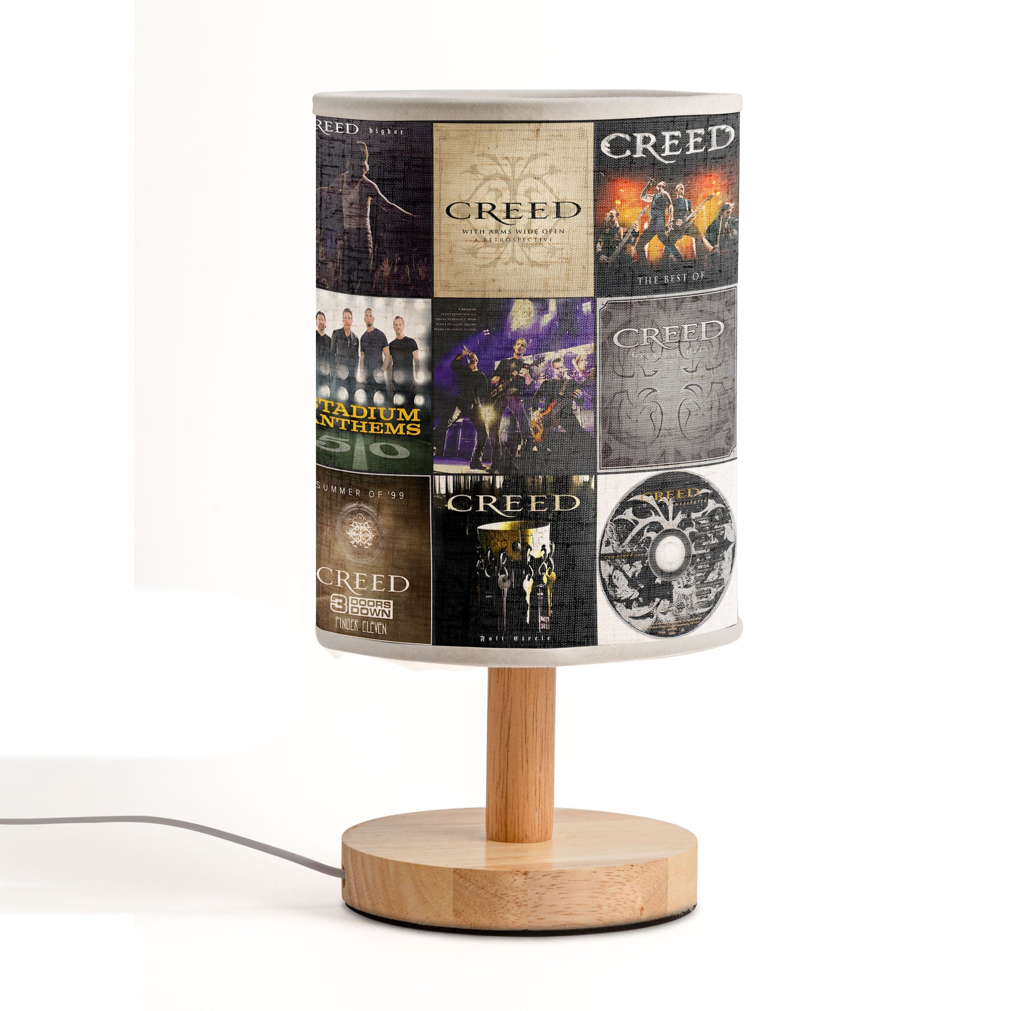 Creed Album Collage Lamp 2000s Rock Legends Home Decor Light