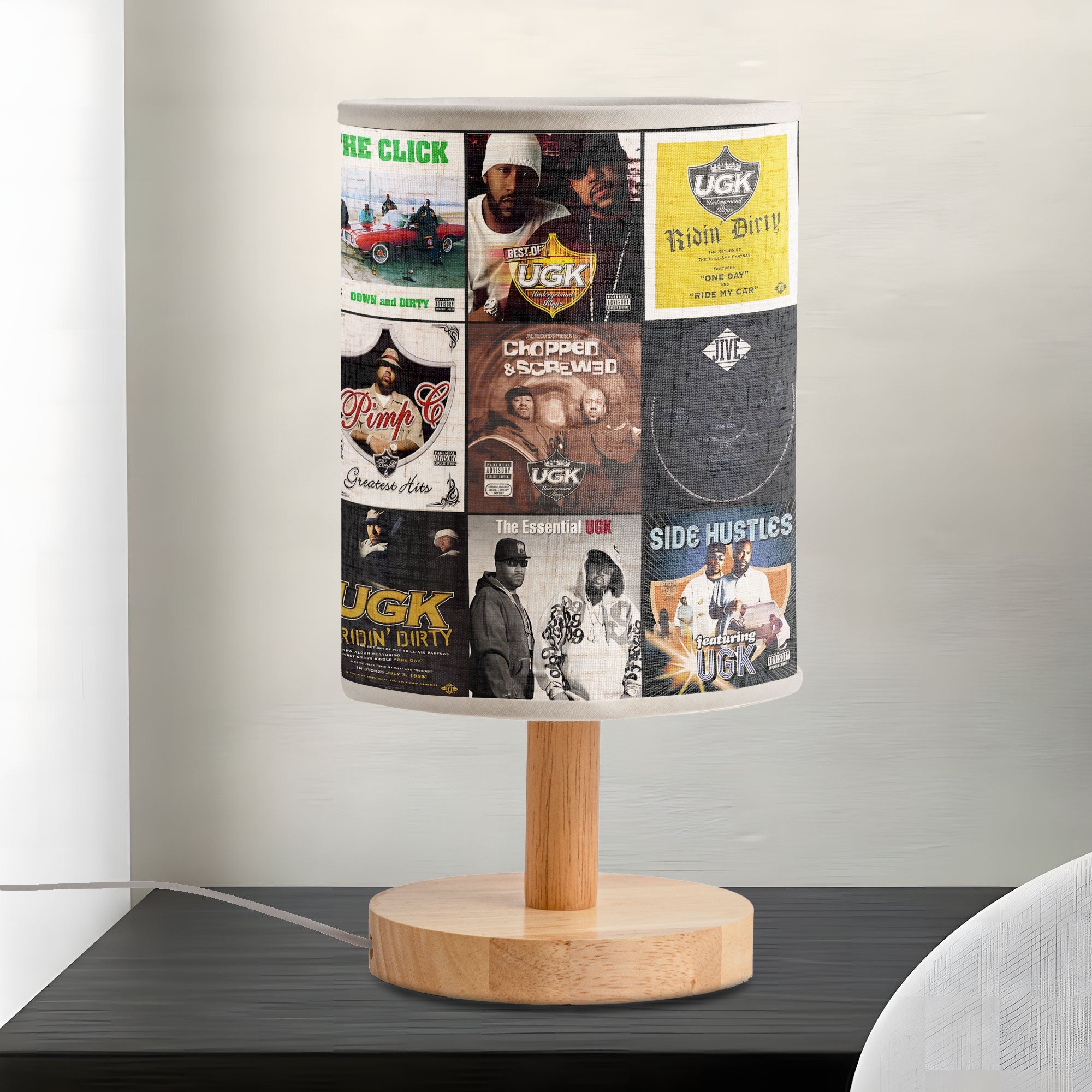 UGK Album Collage Lamp Southern Hip-Hop Legend Aesthetic Light