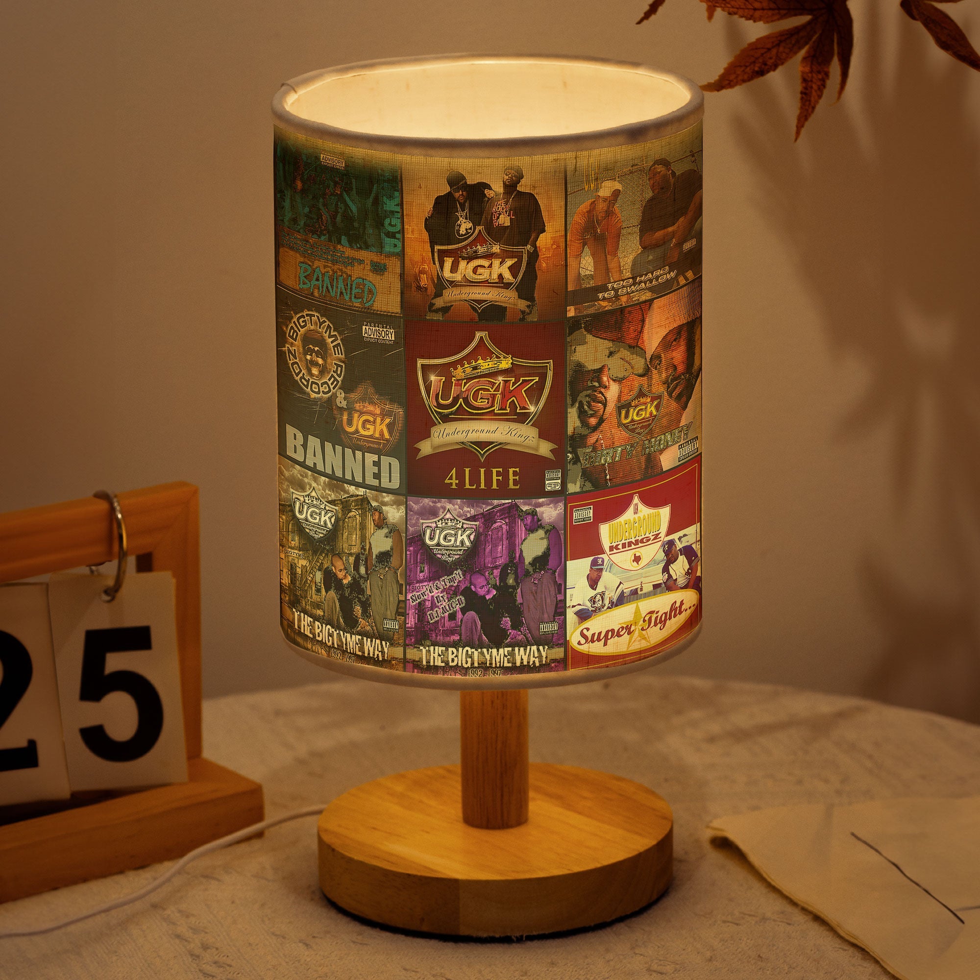 UGK Album Collage Lamp Southern Hip-Hop Legend Aesthetic Light
