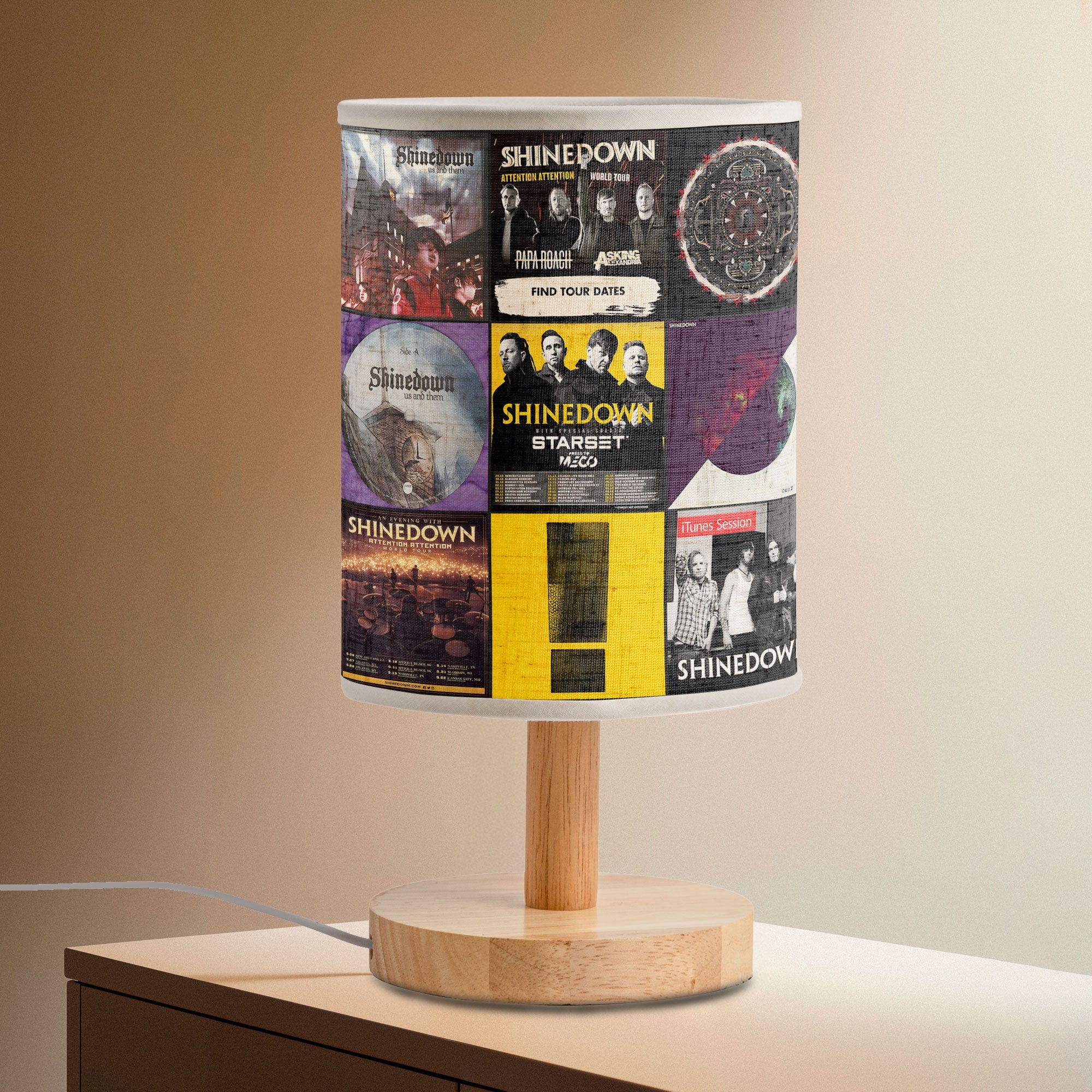 Shinedown Fabric Lamp Modern Rock Energy