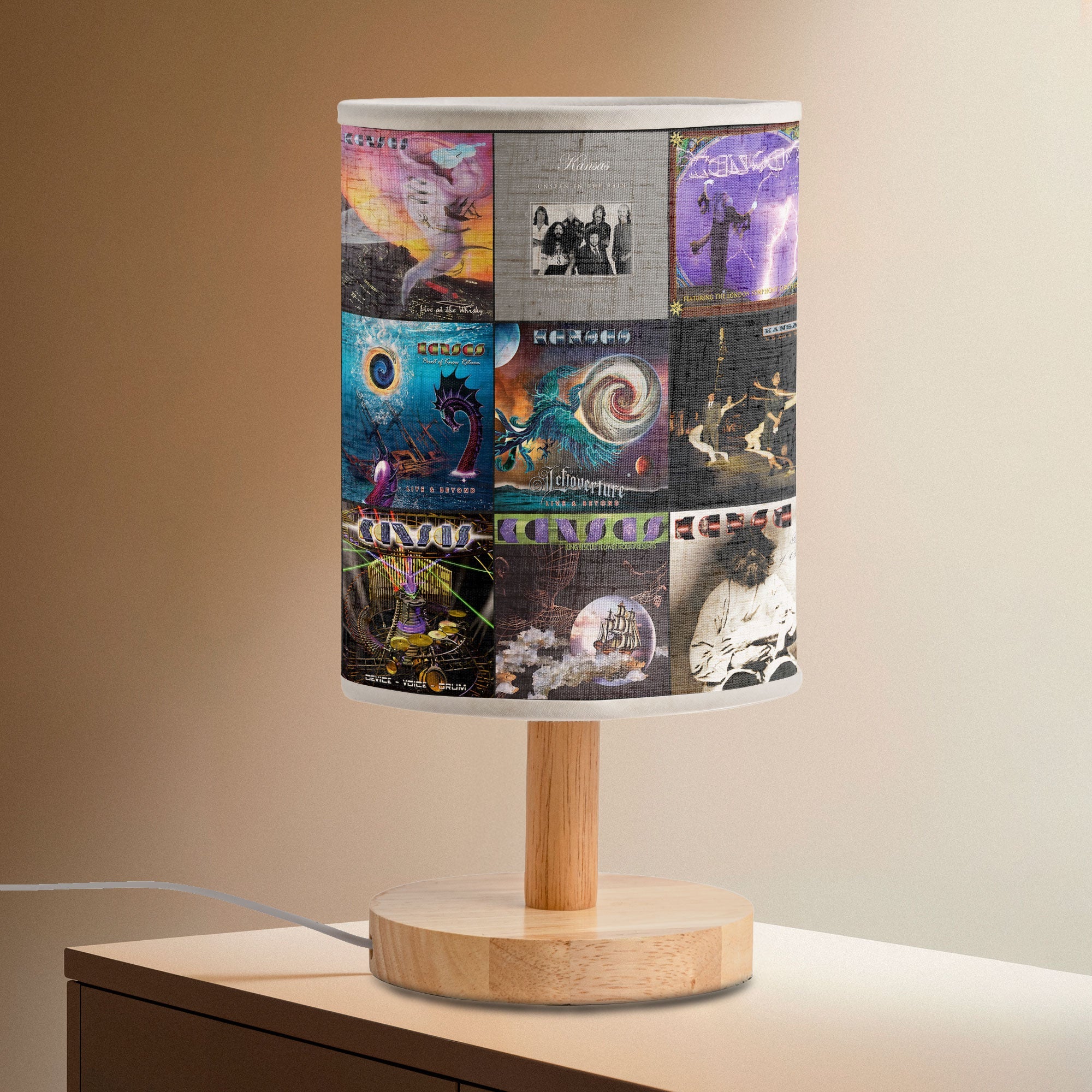 Kansas Fabric Lamp Classic Rock Dreams