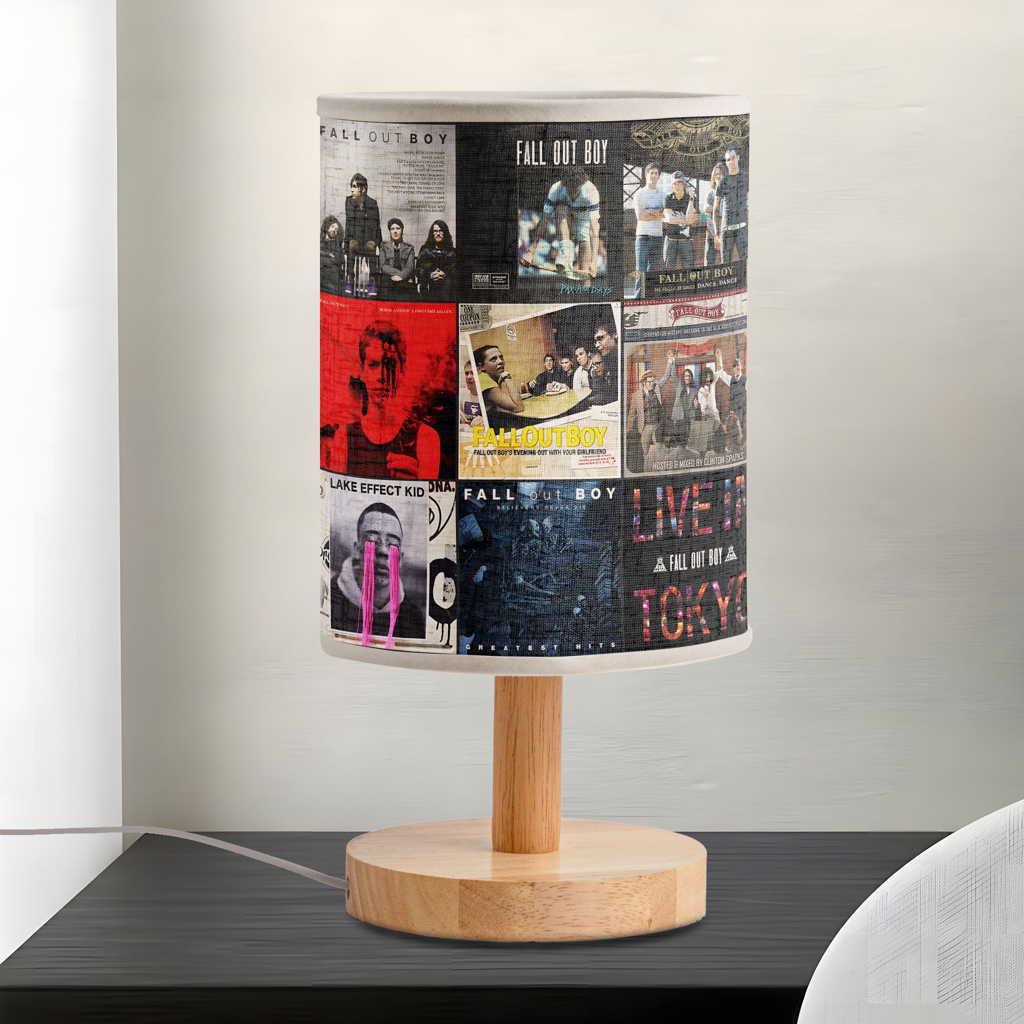 Fall Out Boy Fabric Lamp Pop-Punk Memories