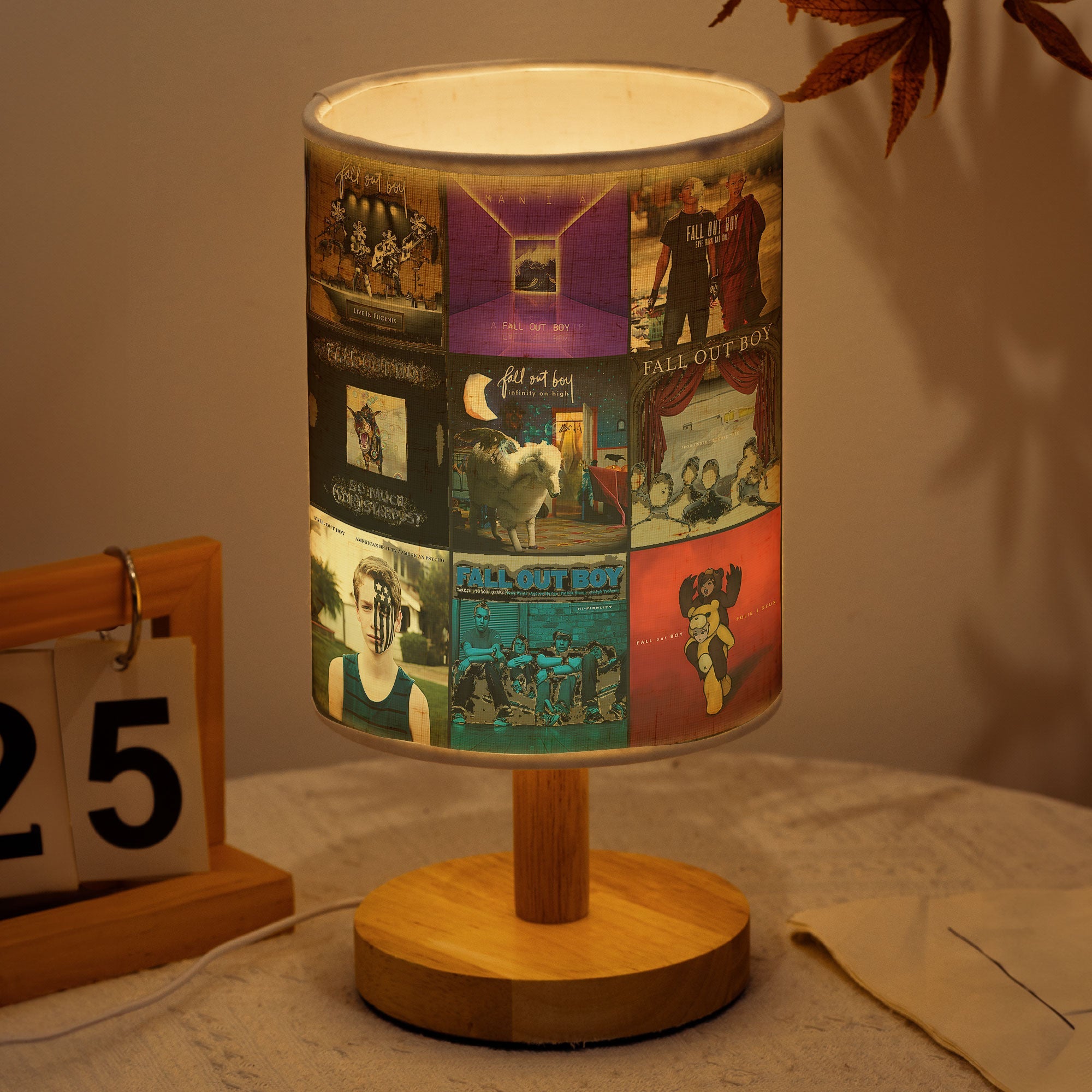 Fall Out Boy Fabric Lamp Pop-Punk Memories