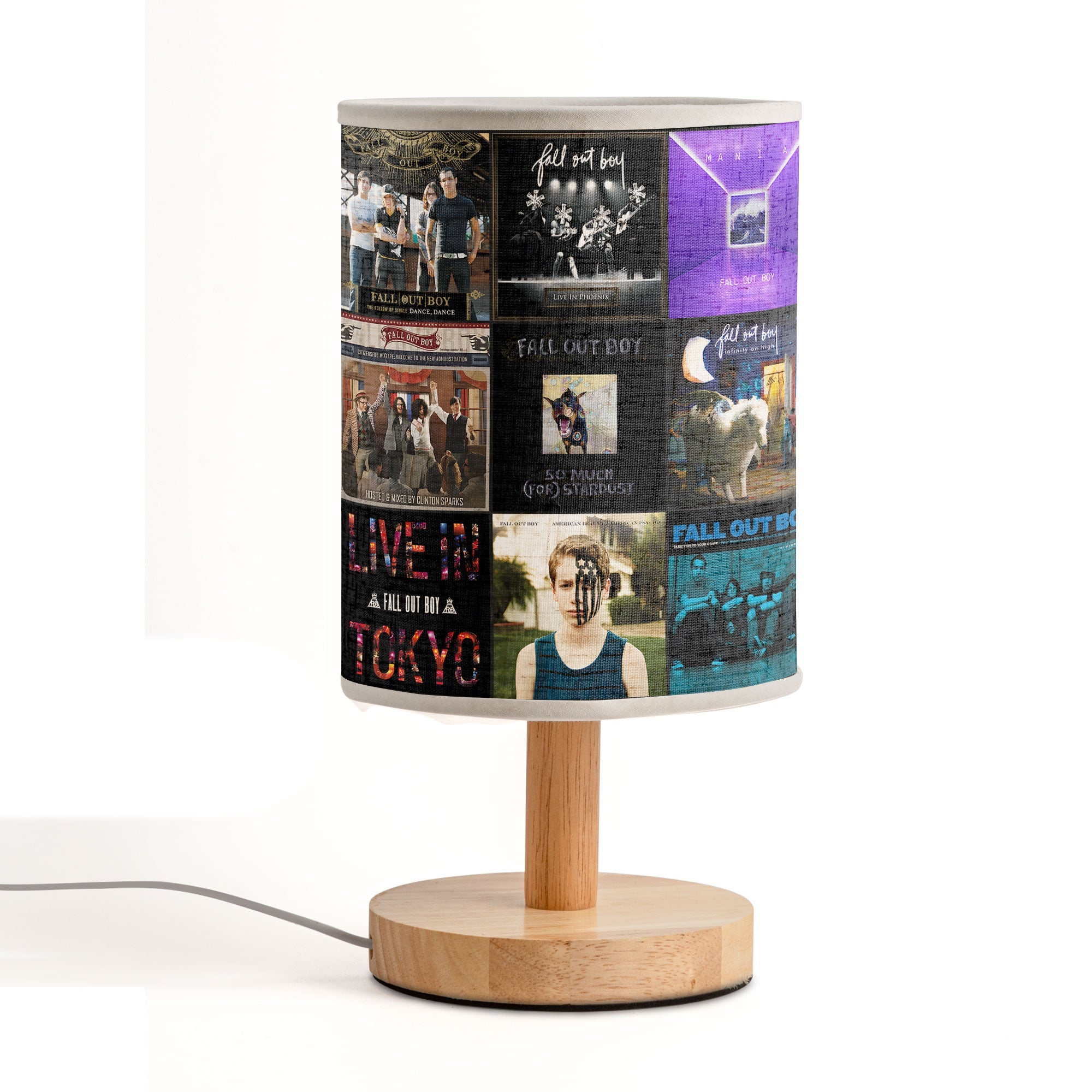 Fall Out Boy Fabric Lamp Pop-Punk Memories