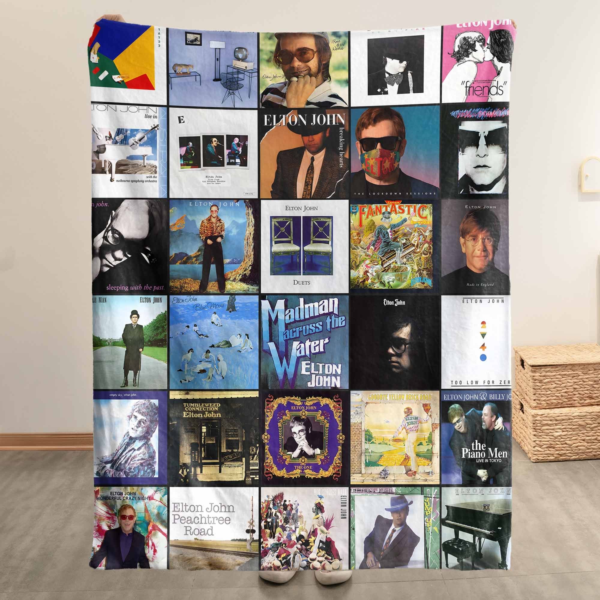 Elton John Sherpa Blanket A Colorful Journey Through the Rocket Man’s Legacy