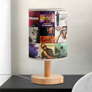Usher Albums Lamp R&B Soul Music Tribute Table Light