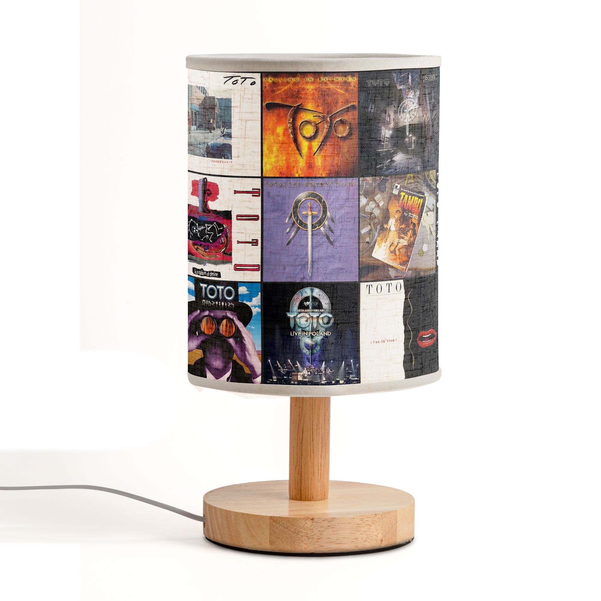 Toto Albums Fabric Lamp Classic Rock Memories Table Light