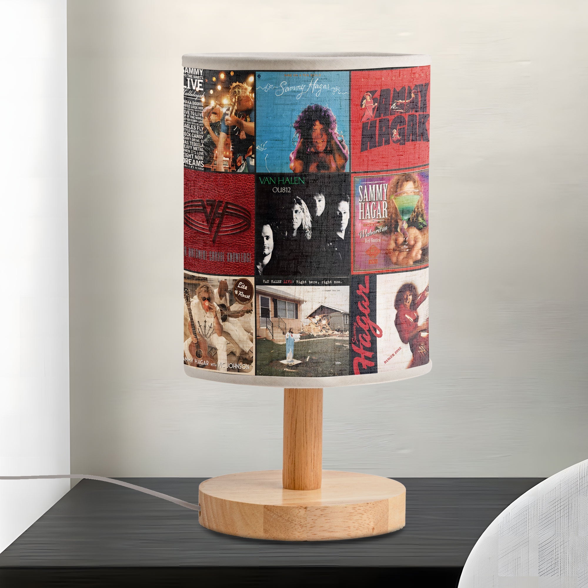 Sammy Hagar Albums Lamp Rock Legend Tribute Table Light