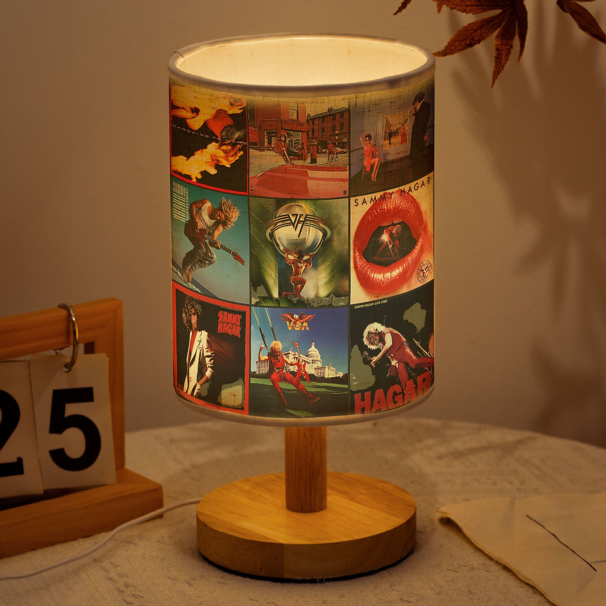 Sammy Hagar Albums Lamp Rock Legend Tribute Table Light