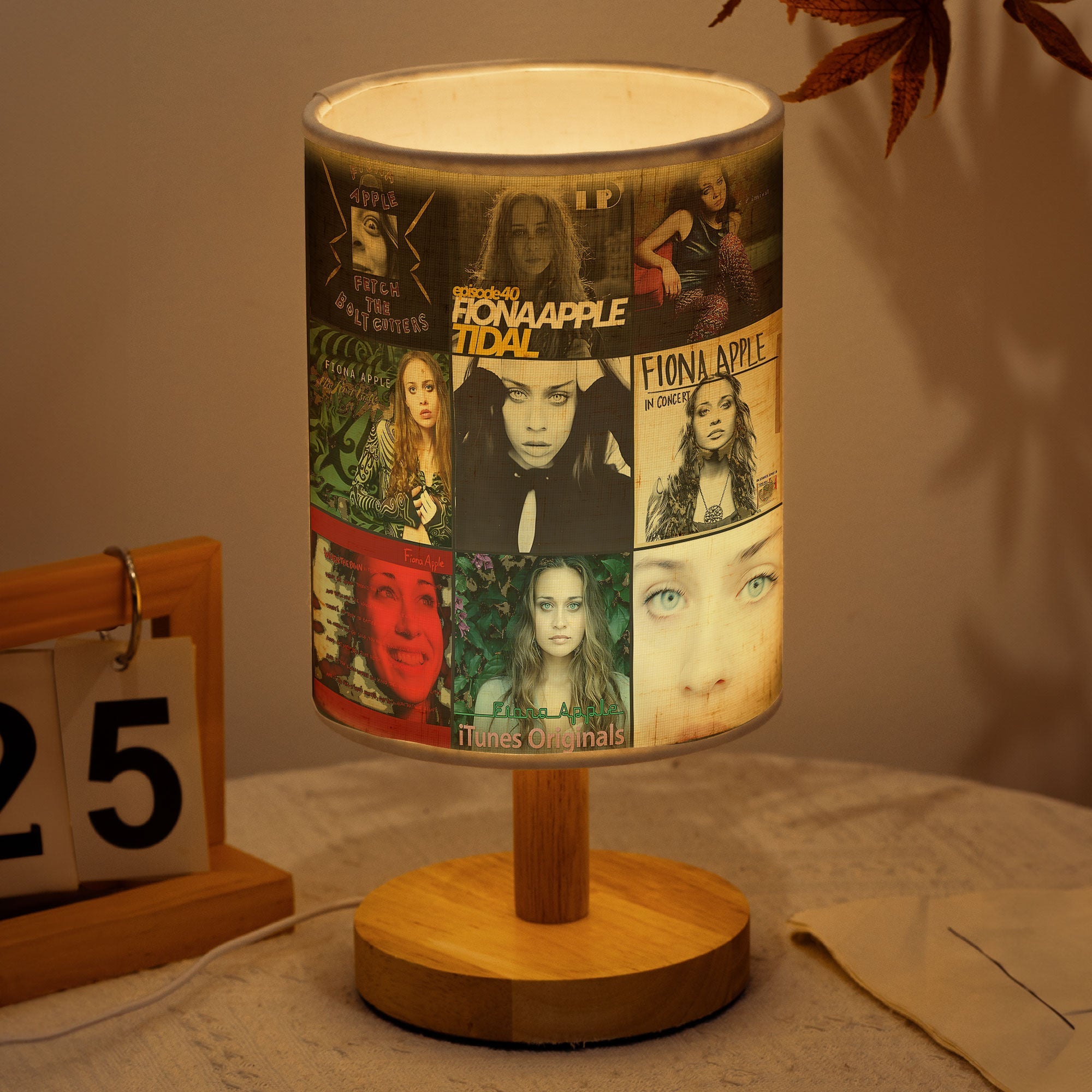 Fiona Apple Albums Fabric Lamp Art Pop Icon Table Light