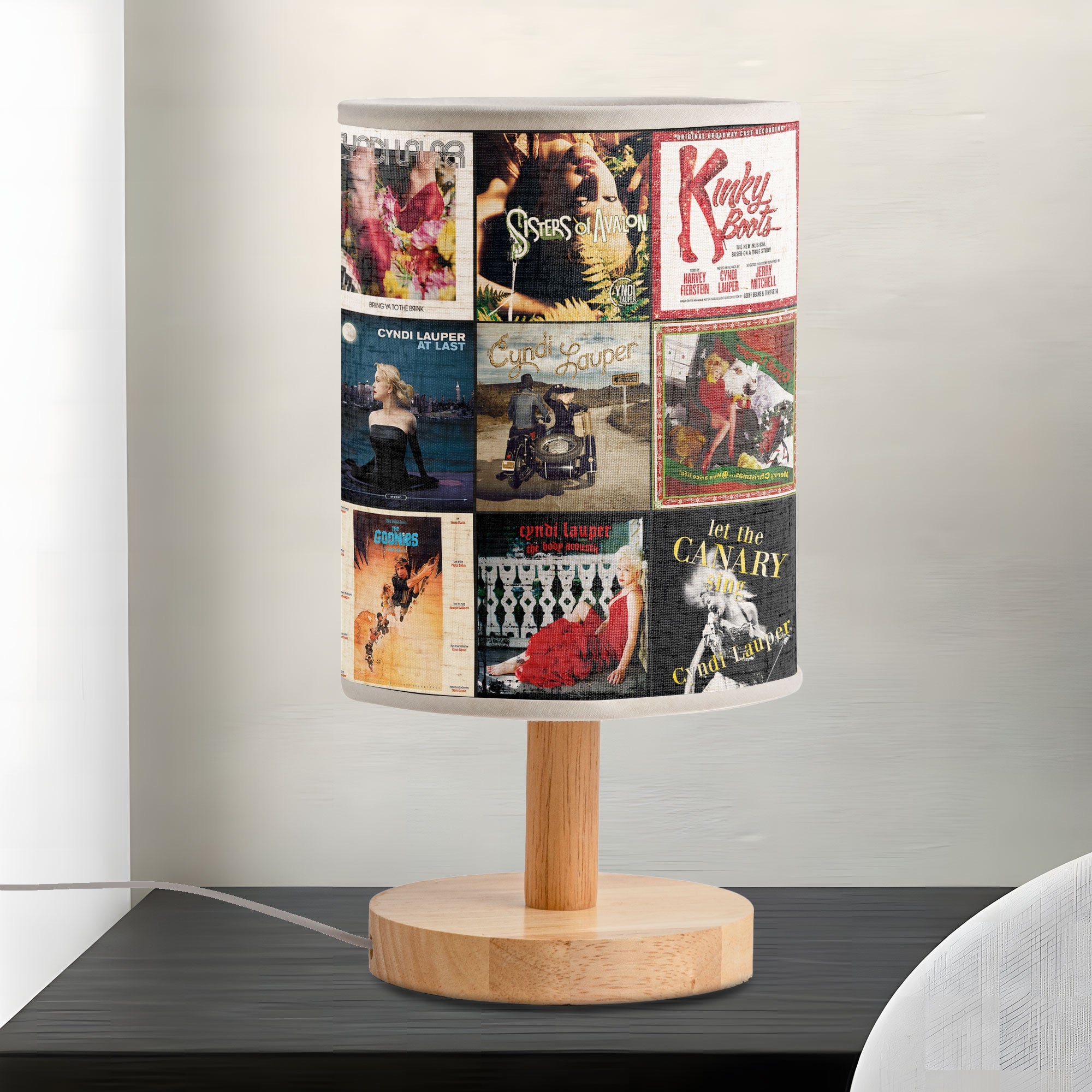 Cyndi Lauper Album Art Lamp Retro Pop Music Décor Light for 80s Lovers