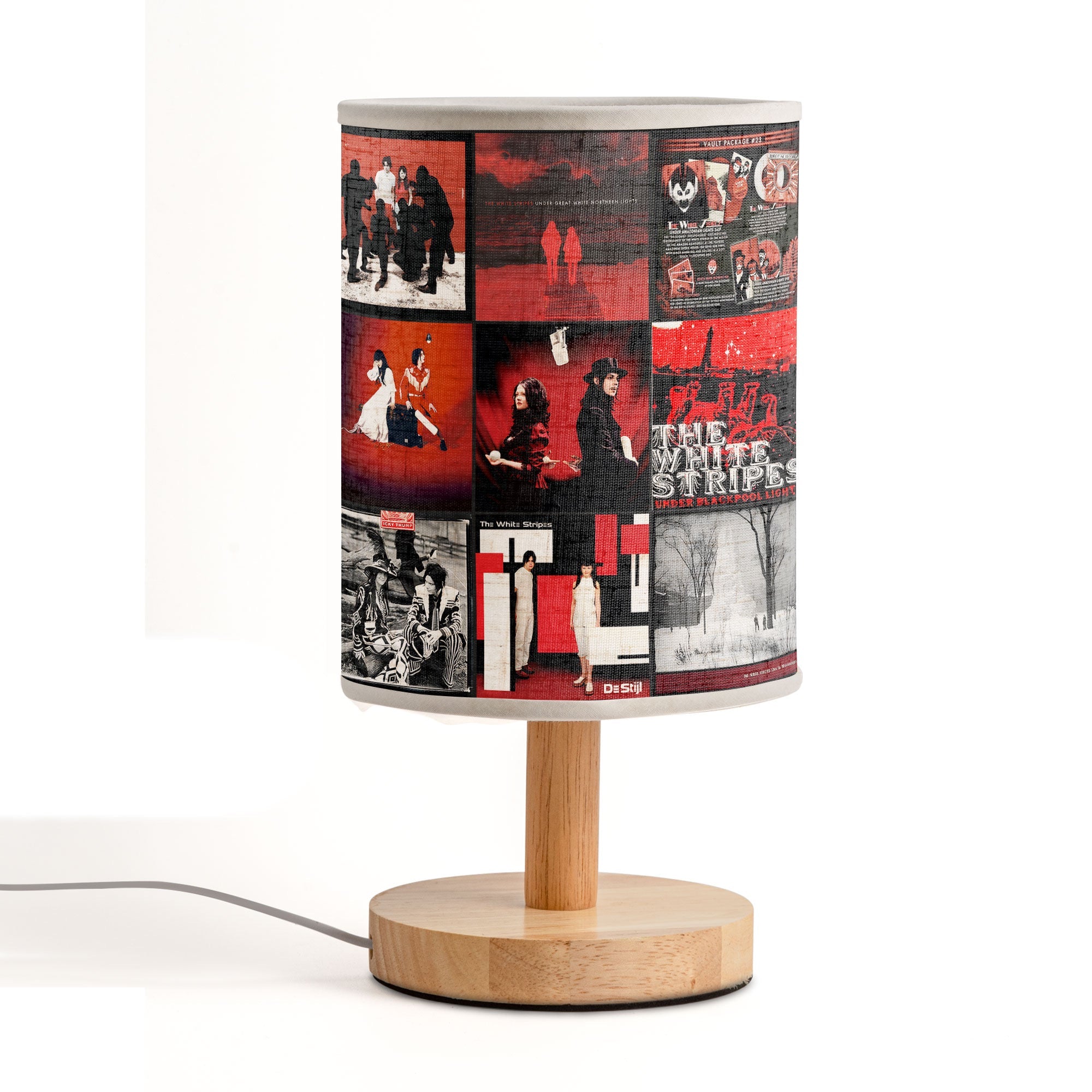 The White Stripes Album Art Lamp Rock Band Music Lamp for Indie & Vinyl Lovers
