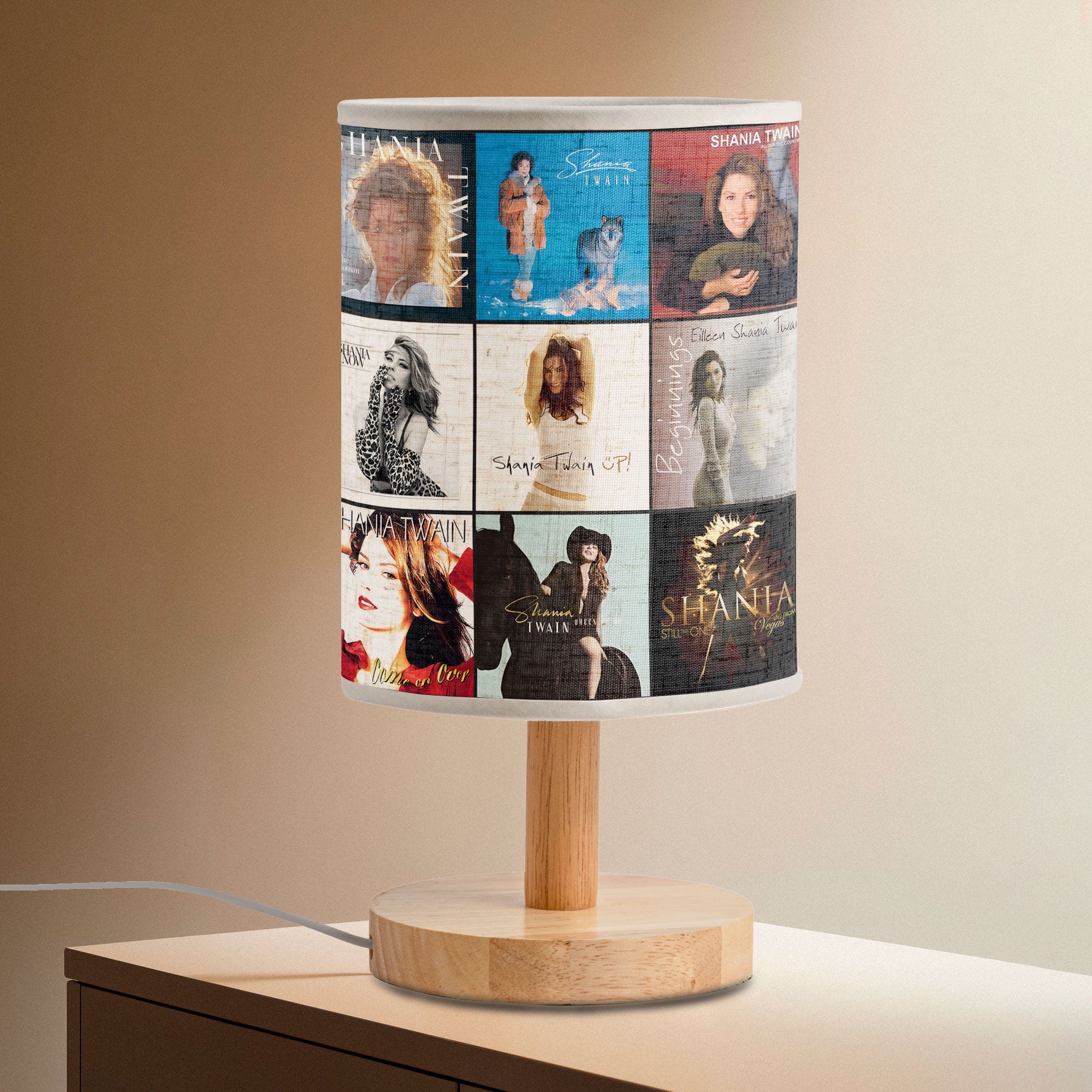 Shania Twain Album Art Lamp Country Pop Music Lamp for Fans & Retro Home Décor
