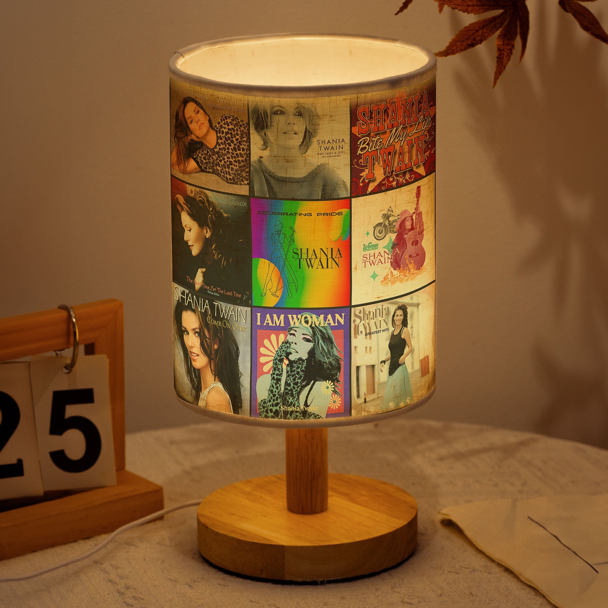Shania Twain Album Art Lamp Country Pop Music Lamp for Fans & Retro Home Décor