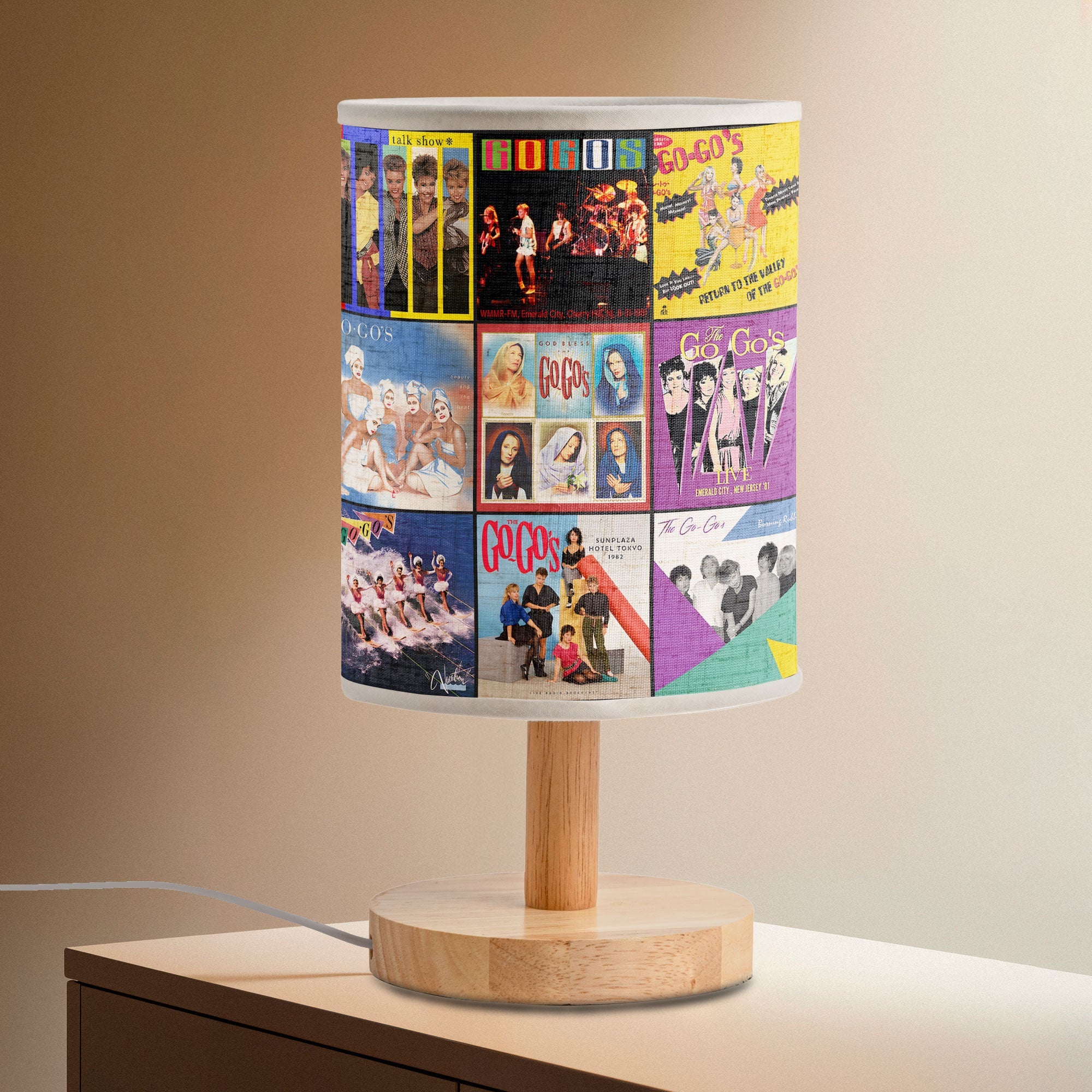 The Go-Go’s Album Art Lamp 80s Rock Girl Band Lamp for Retro Music Lovers