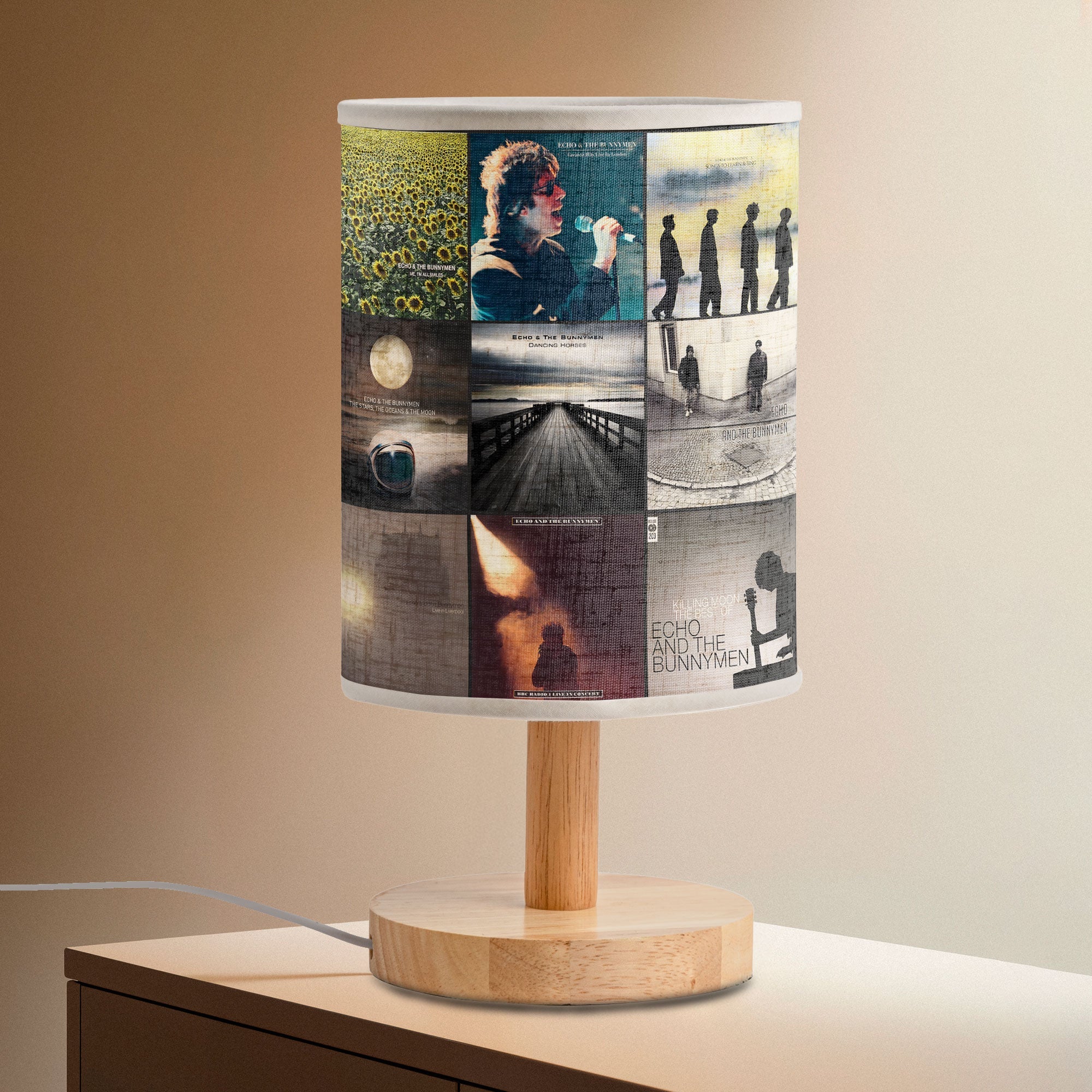 Echo & The Bunnymen Fabric Lamp Dreamy Glow for 80s Soul Seekers