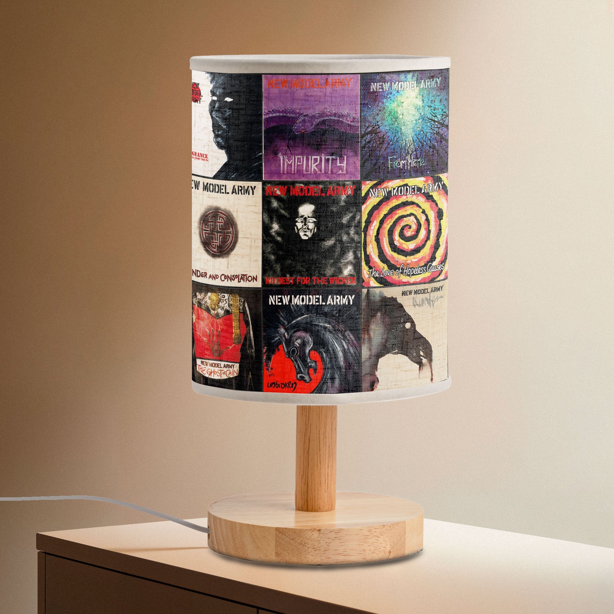 New Model Army Album Cover Table Lamp Retro Music Art Decor
