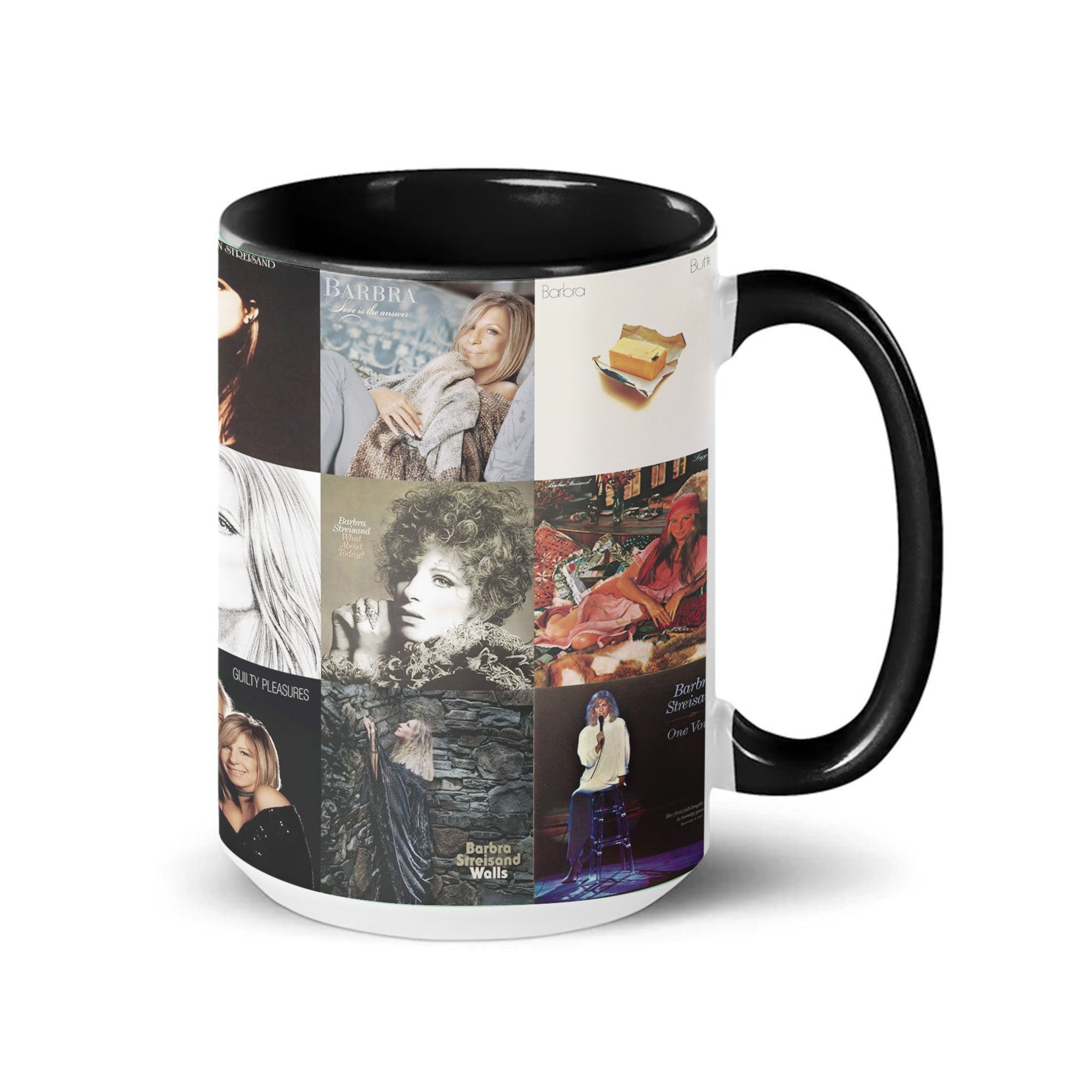 Barbra Streisand Accent Mug Timeless Classics Album Art Collection