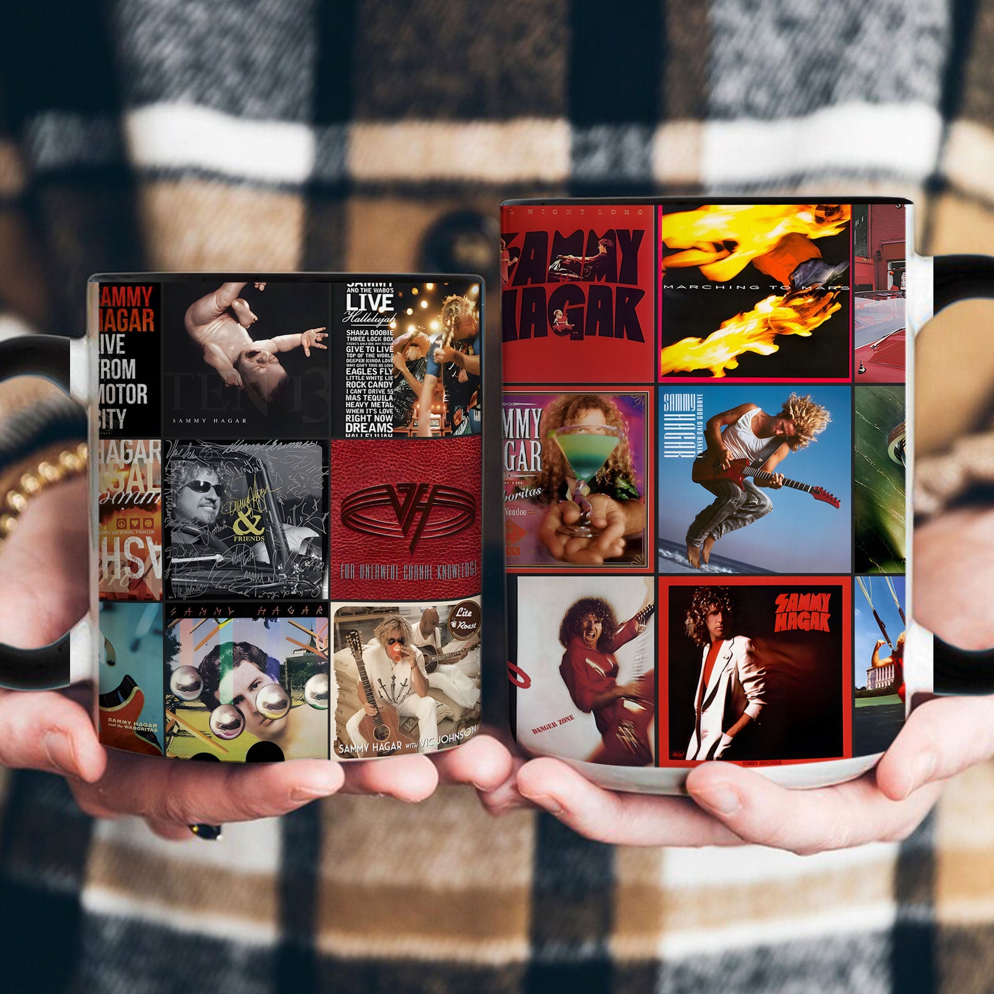 Sammy Hagar & Van Halen Accent Mug Rock Legends Album Art Collection