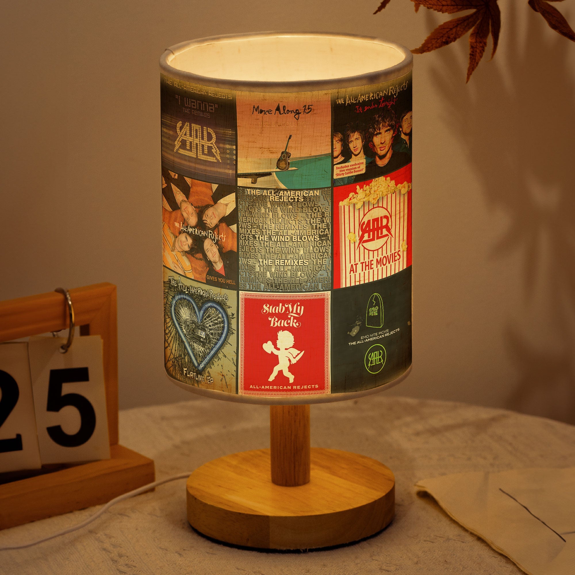 The All-American Rejects Fabric Lamp Light Up Your Nights with Rock Memories