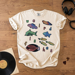 Weird Fishes Radiohead Comfort Tee Space & Retro Rock Inspired Graphic Shirt