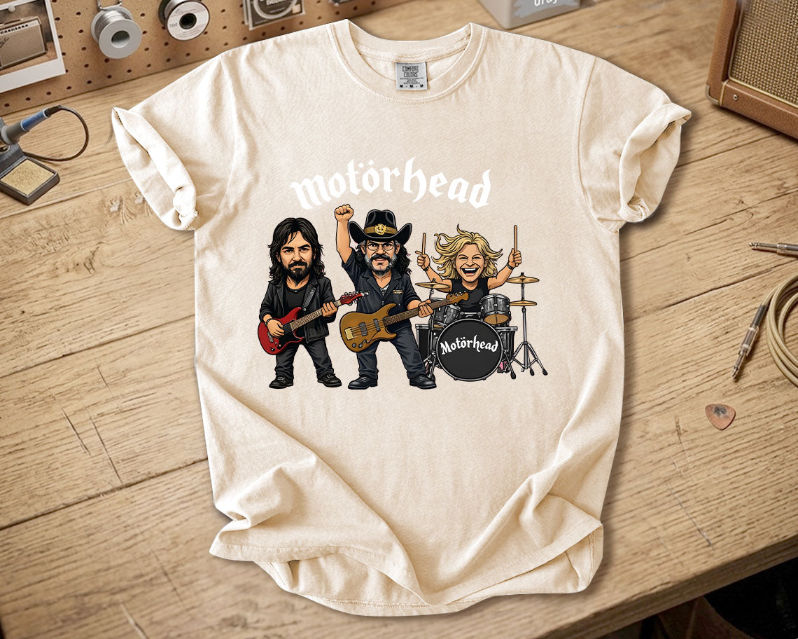 Motörhead Comfort Colors Tee Lemmy Kilmister Band Members Tribute Classic Rock Shirt