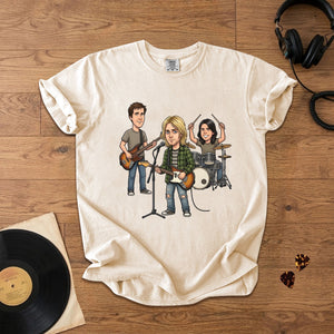 Nirvana Vintage Grunge Band Graphic T-Shirt Retro Music Fan Comfort Tee