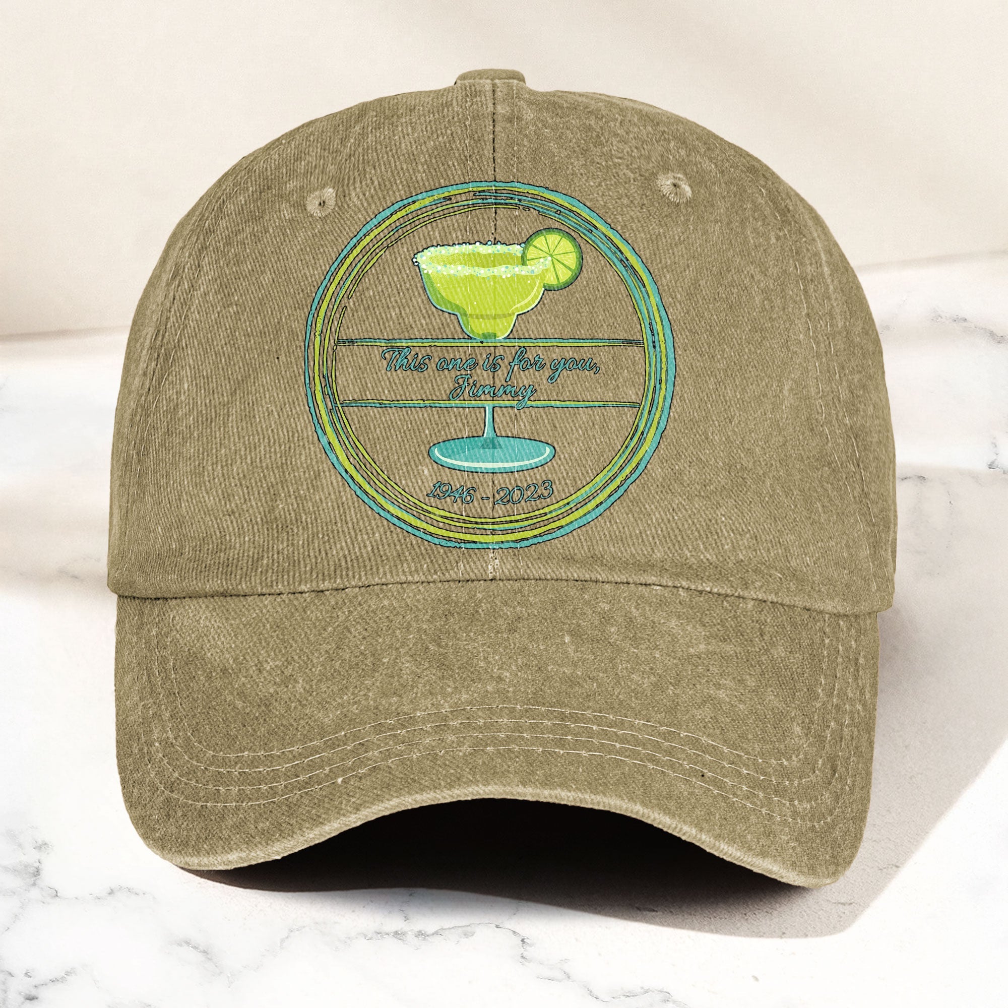 This one is for you Jimmy 1946-2023 Denim Cap Retro Jimmy Buffett Tribute Dad Hat (With Box)