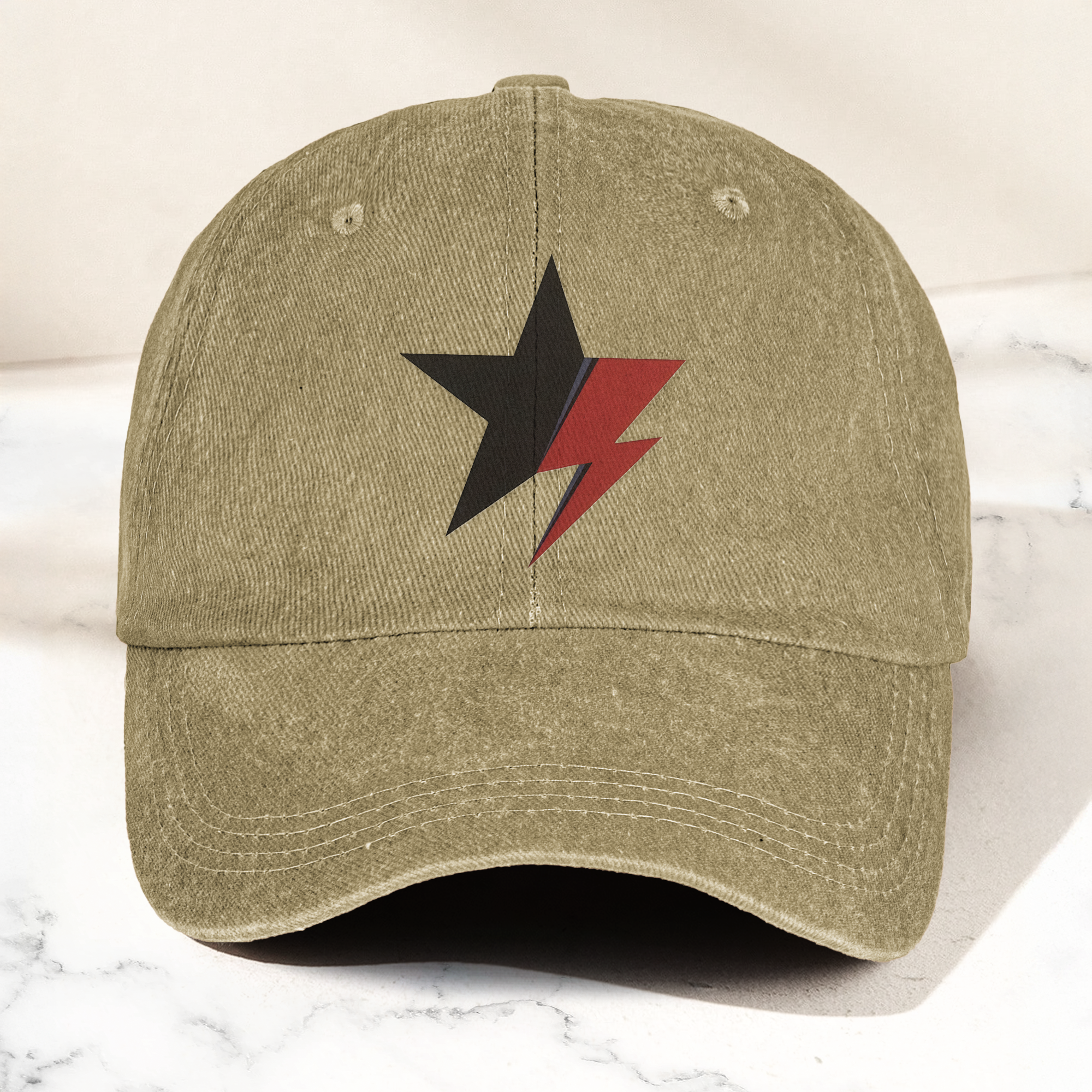 David Bowie Blackstar Ziggy Stardust Denim Cap Retro Music Cap Gift For Dad (With Box)