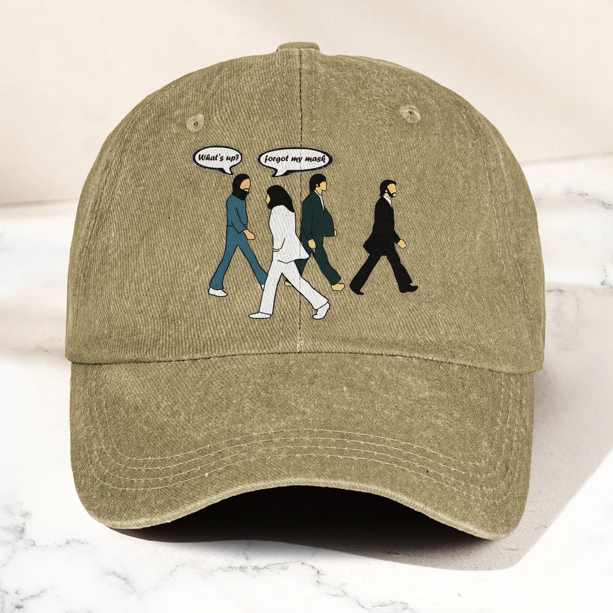 Abbey Road Denim Dad Cap Iconic Walk ( With BOX)