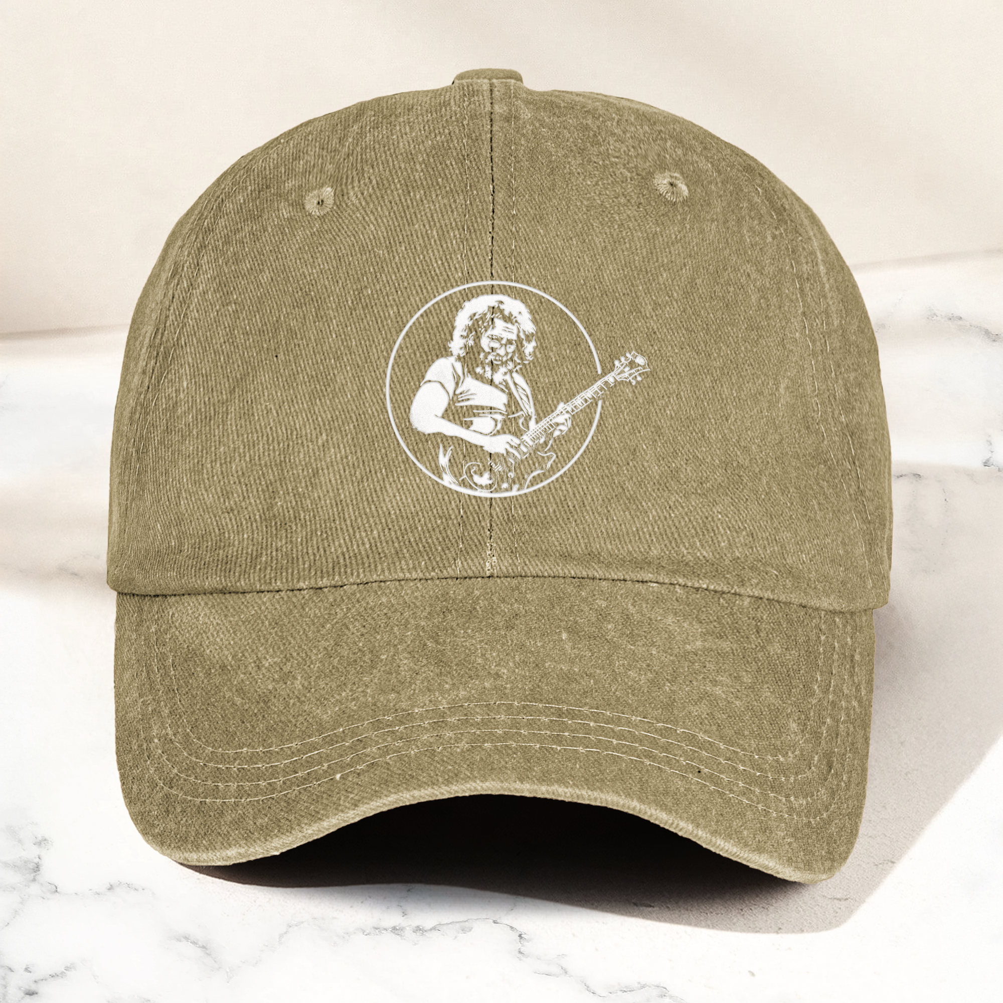 Jerry Style Guitarist Dad Hat Vintage Jam Band Tribute Cap