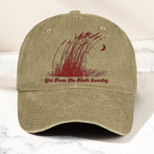 Bob Dylan Girl From The North Country Folk Lyrics Music Merch Denim Cap Retro Vintage Dad Cap Gift For Dad (With Box)