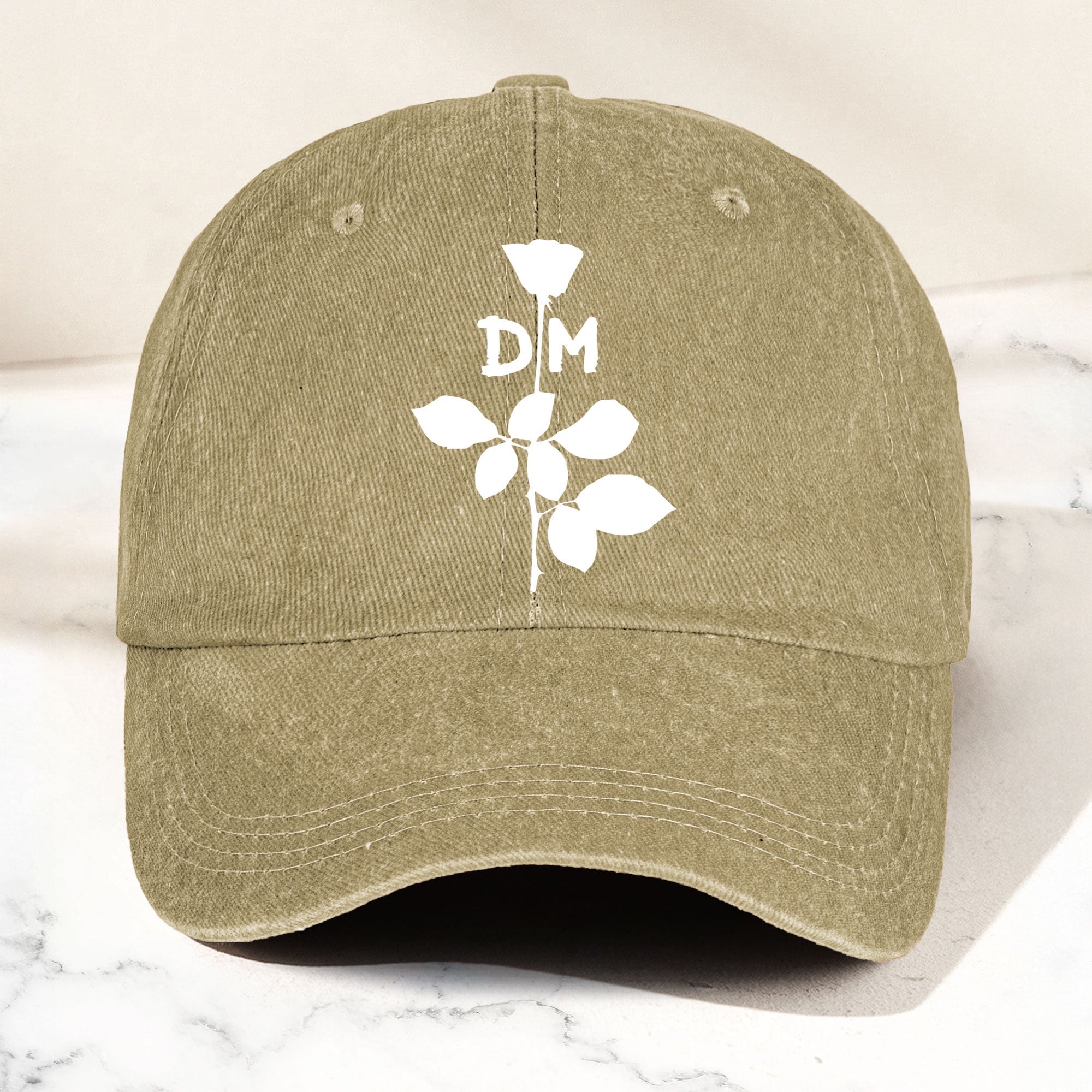 Depeche Mode Rose Denim Cap Retro Depeche Mode Tribute Merch Dad Hat (With Box)