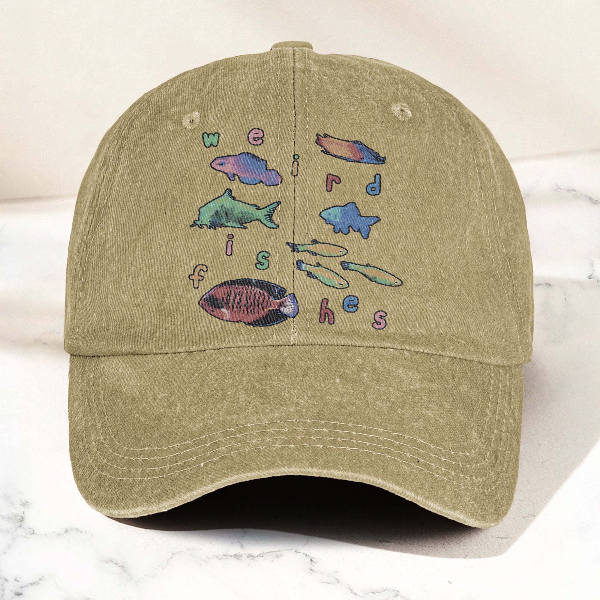 Radiohead Weird Fishes Denim Cap Radiohead Tribute Merch Dad Hat (With Box)