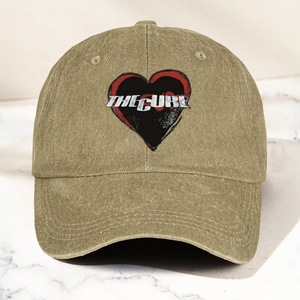 The Cure Heart Logo Denim Cap Vintage The Cure Band Album Merch Gift for Dad (With Box)
