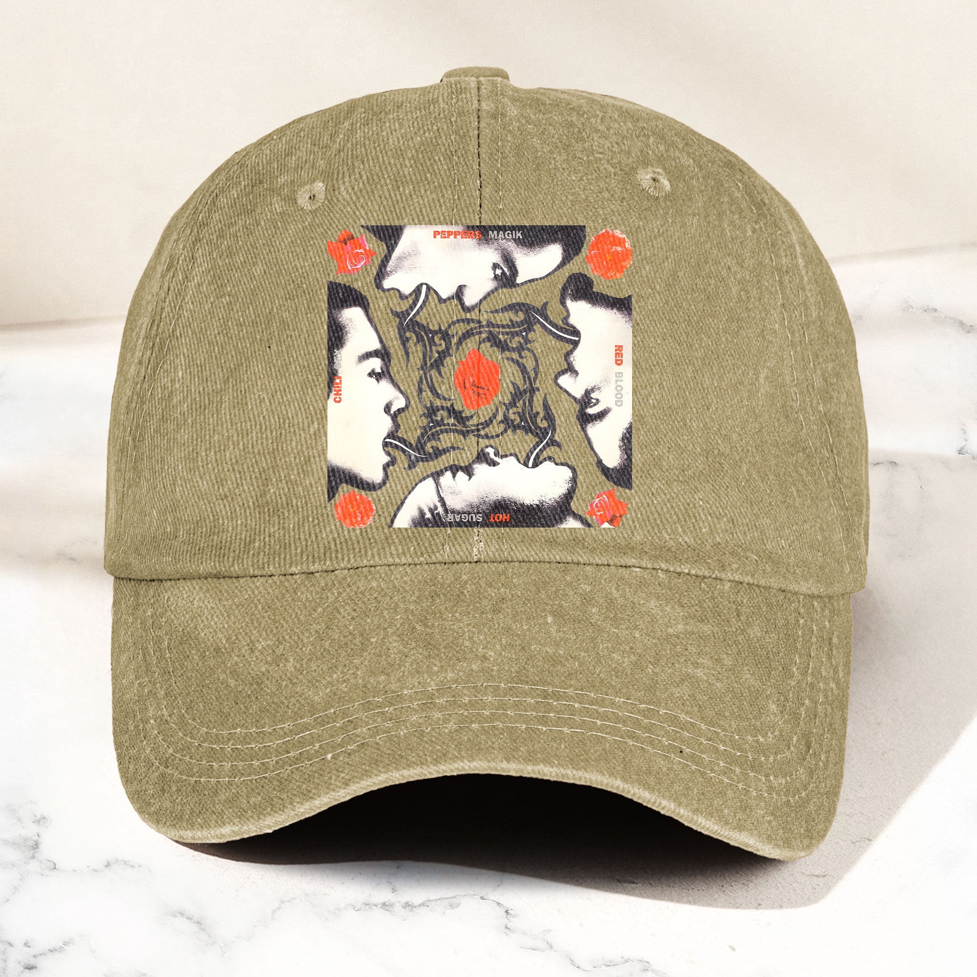 Blood Sugar Sex Magik Graphic Denim Cap Vintage Red Hot Chili Peppers Album Merch Gift for Dad (With Box)