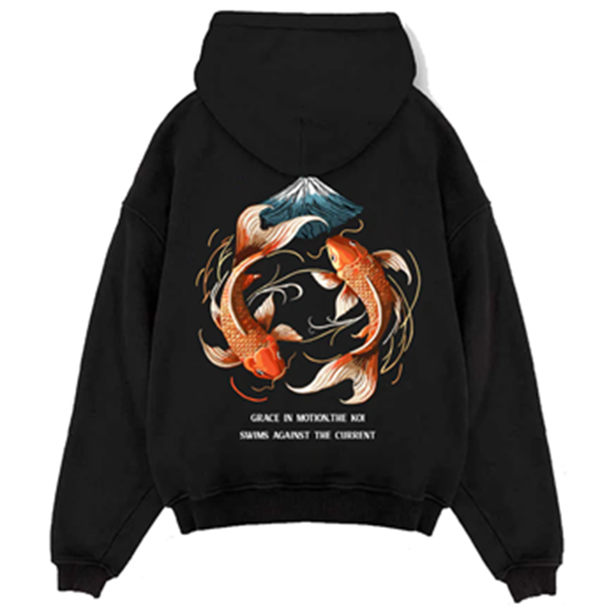 Koi Wave Streetwear Hoodie