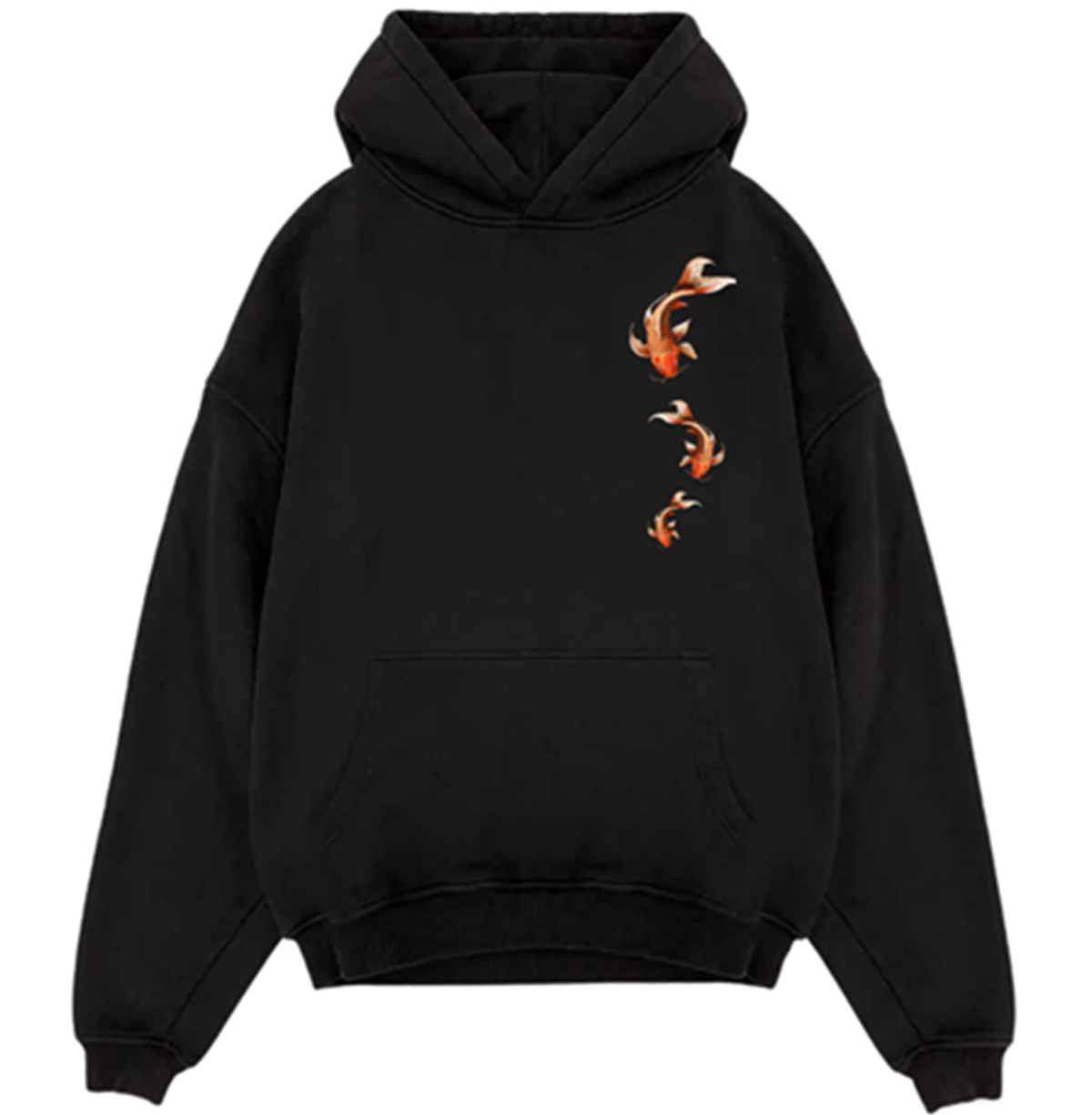 Koi Wave Streetwear Hoodie