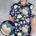 Snorlax Pokemon Hawaiian Shirt