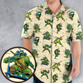 TMNT Characters Weapon Pattern Hawaiian Shirt