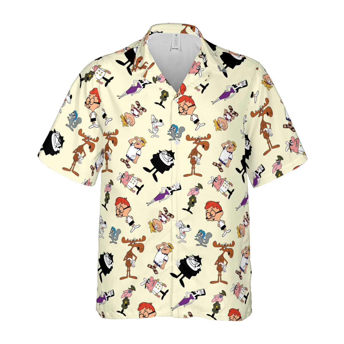60s The Adventures Of Rocky And Bullwinkle and Friends Hawaiian Shirt