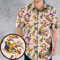 Garfield And Odie Christmas Sleigh Hawaiian Shirt