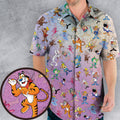 80s 90s Commercial Cereal Mascots Hawaiian Shirt